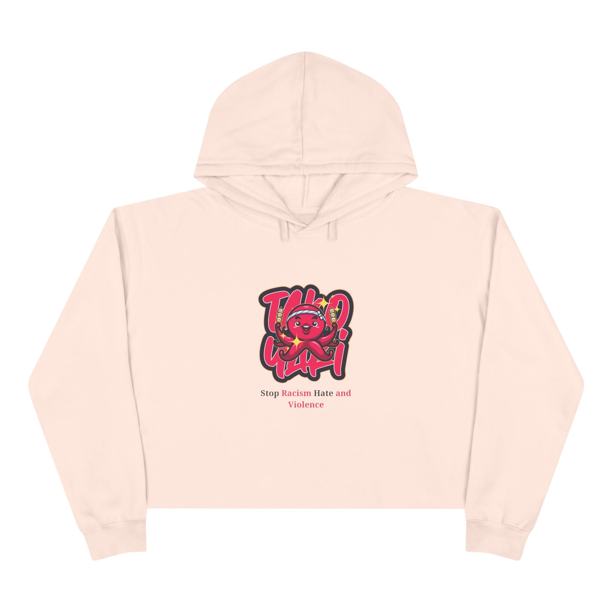 Crop Hoodie – Stop Gender-Based Violence Graphic Crop Hoodie