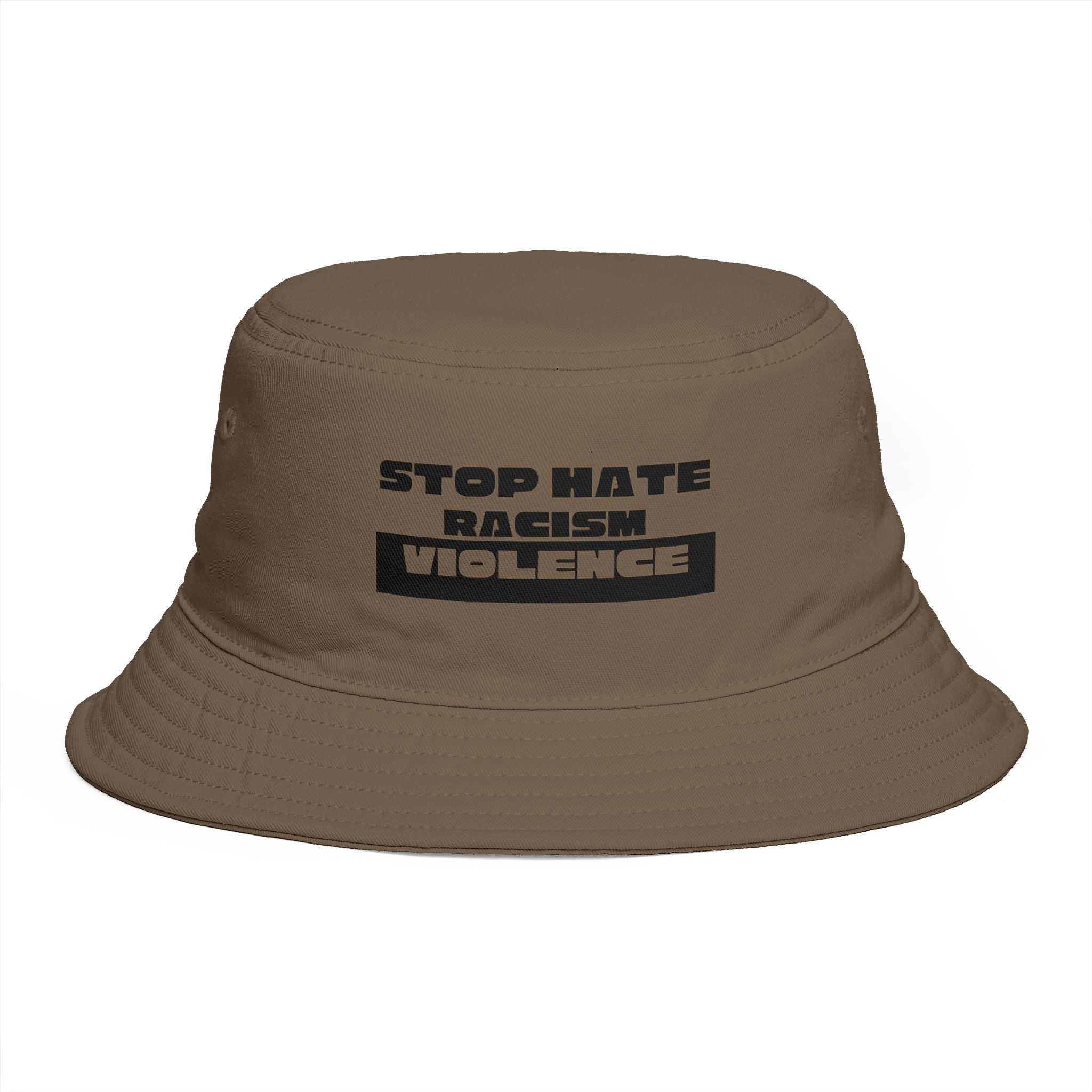 Bucket Hat - "Stop Hate Racism Violence" Anti-Racism Statement Hat