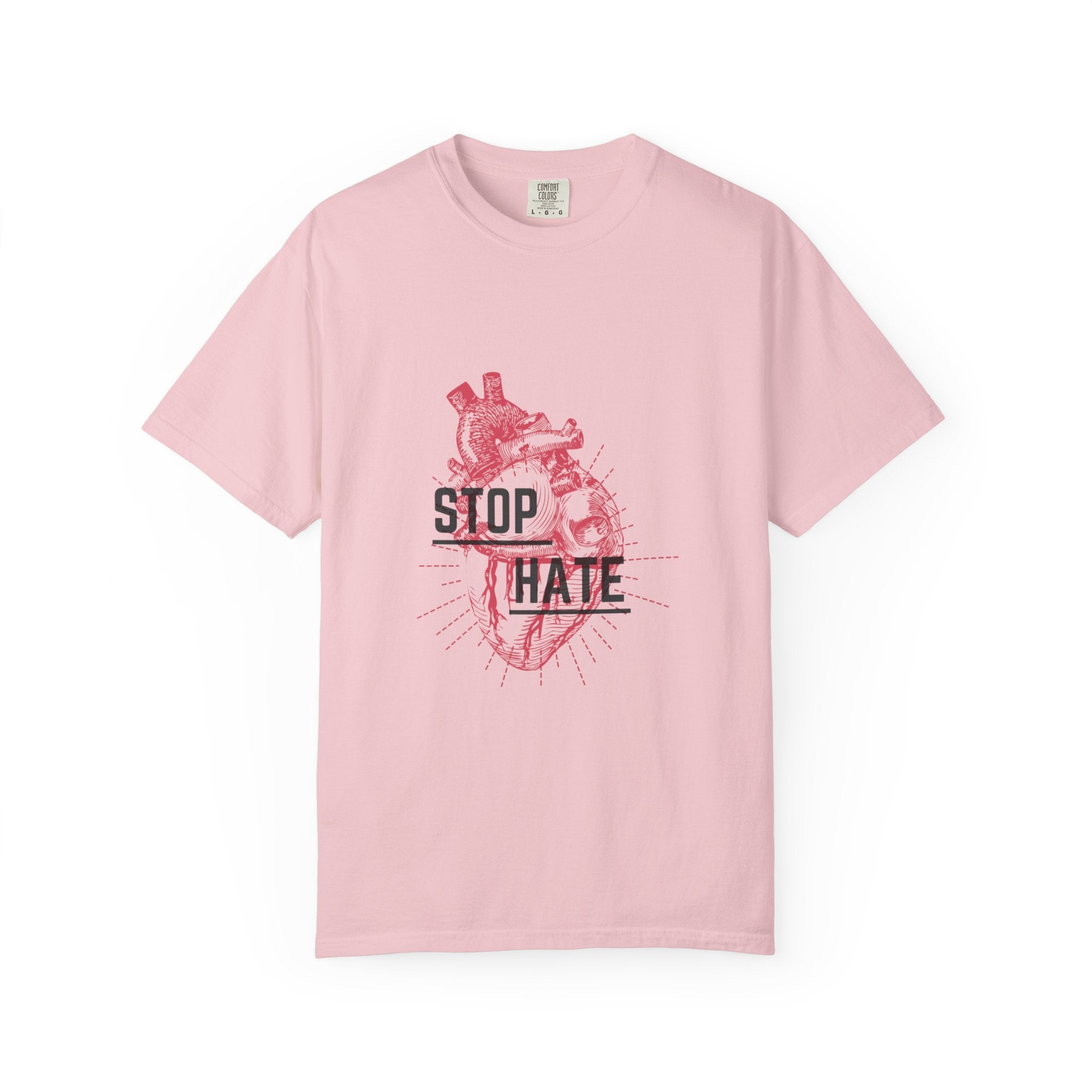 Stop Hate Heart T-Shirt — Anti-Hate Graphic Tee