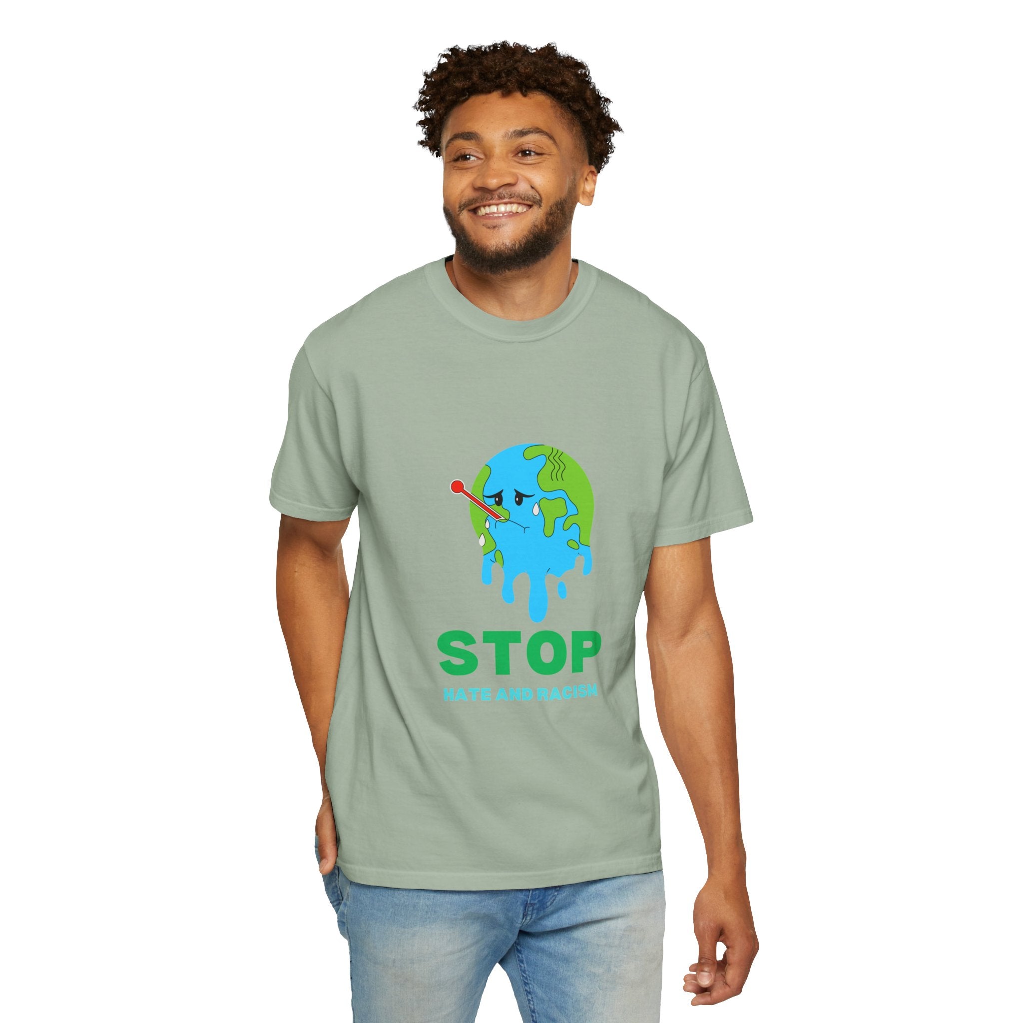 Stop Hate and Racism T-Shirt — Anti-Racism Earth Graphic Tee