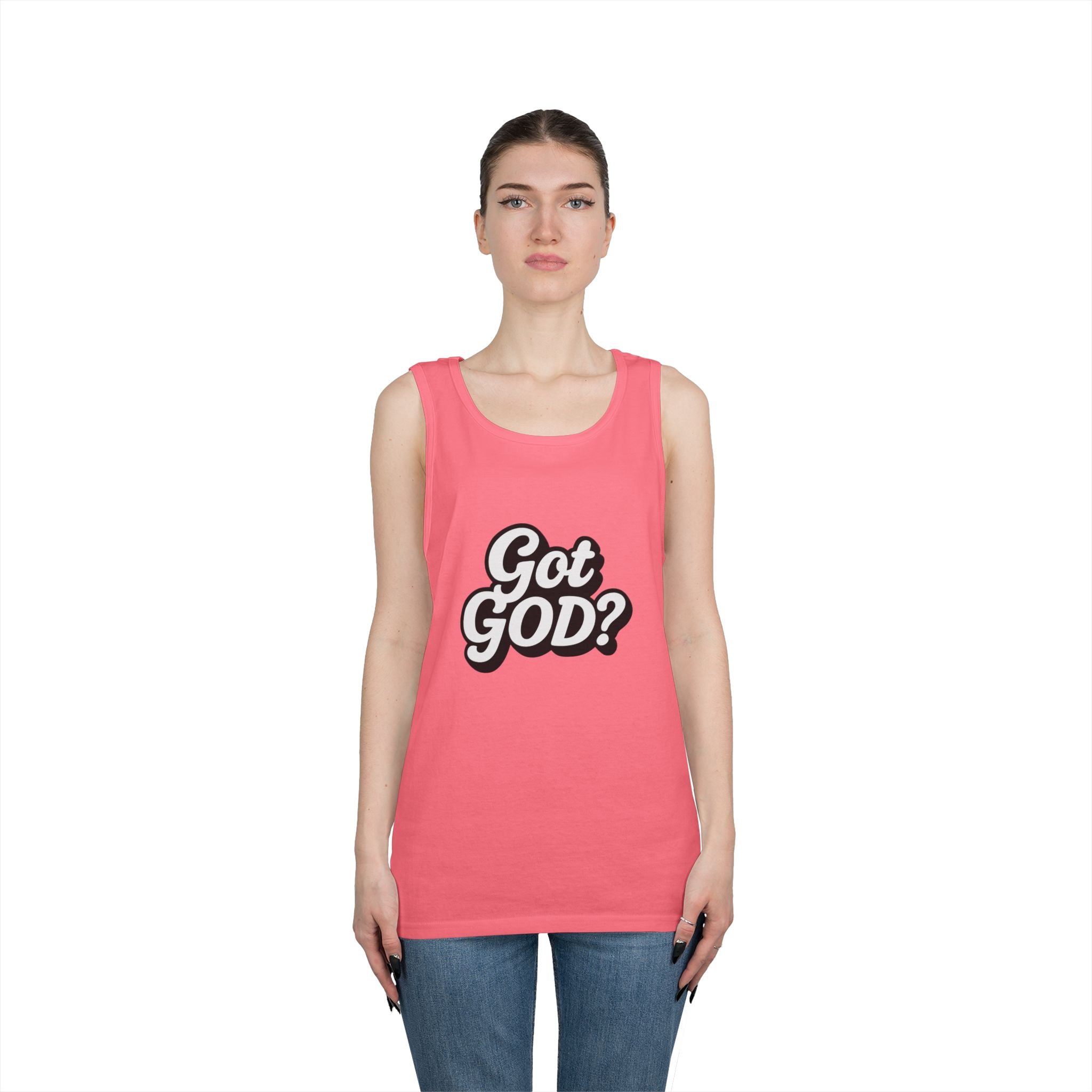 Got God? Tank Top — Retro Script Faith Graphic Tank