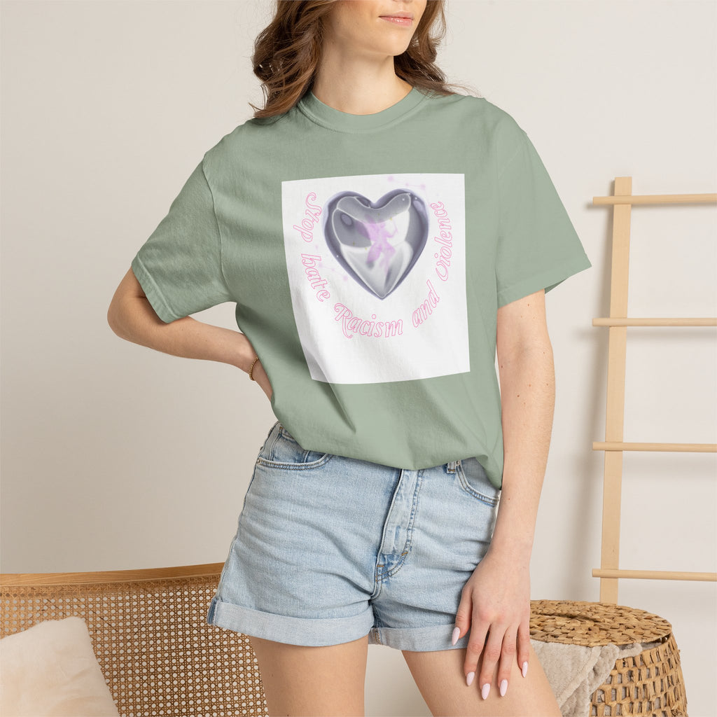 Heart Butterfly Tee — "Love, Hope, Passion and Patience" Graphic T-Shirt