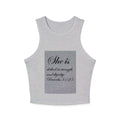 Proverbs 31:25 'She Is Clothed in Strength' Women's Ribbed Racer Tank