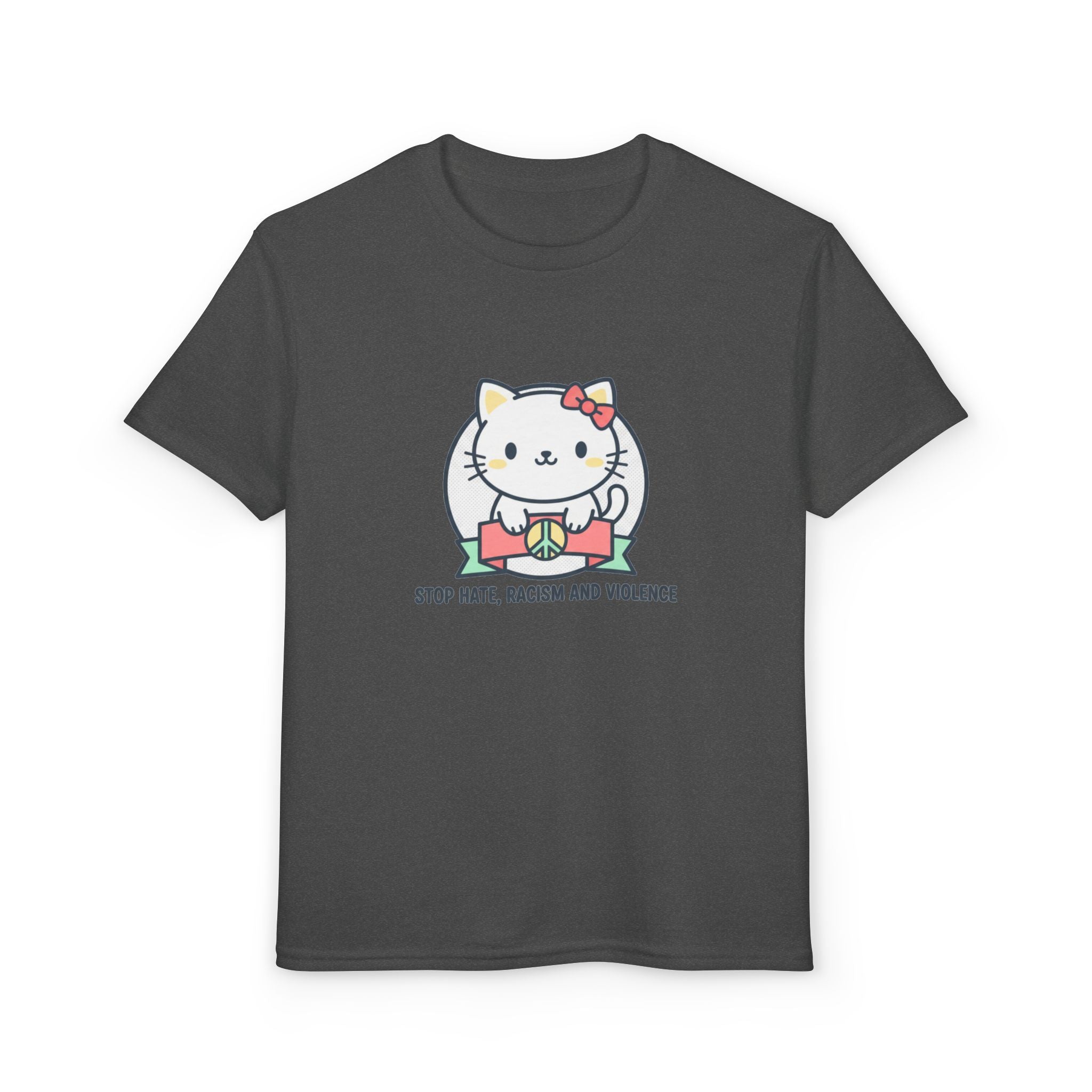 Youth Cat Graphic T-Shirt — HELLO KITTY STOP HATE