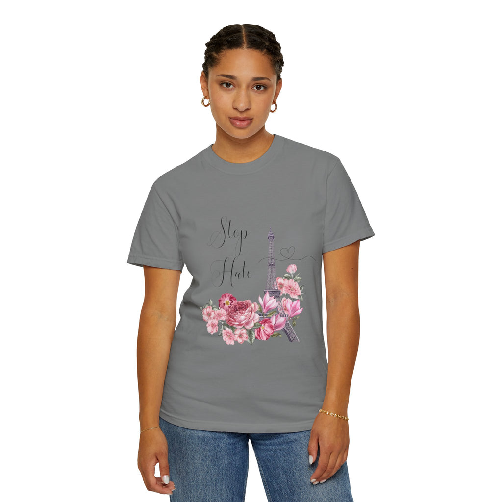 Paris Floral 'Stay Awhile' T-Shirt