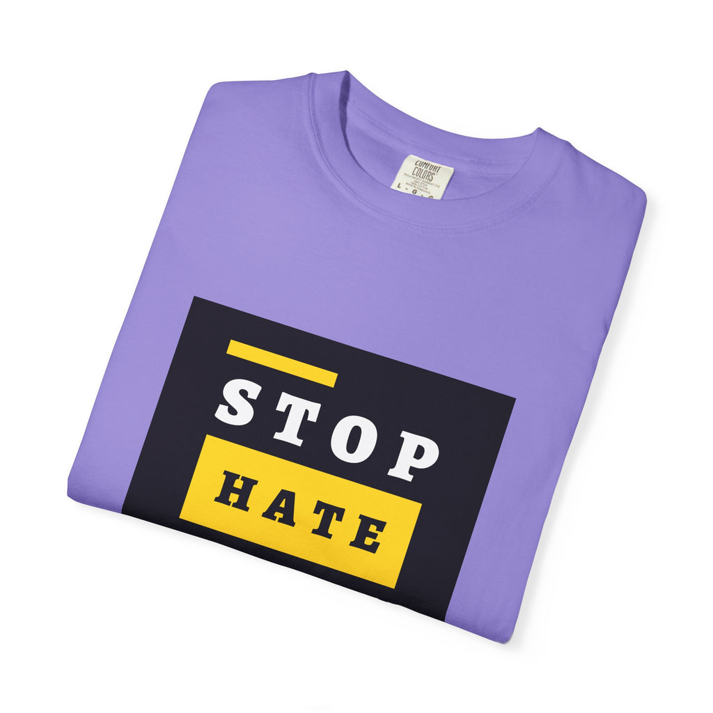 Stop Hate Racism Violence T-Shirt — Anti-Racism Message Tee