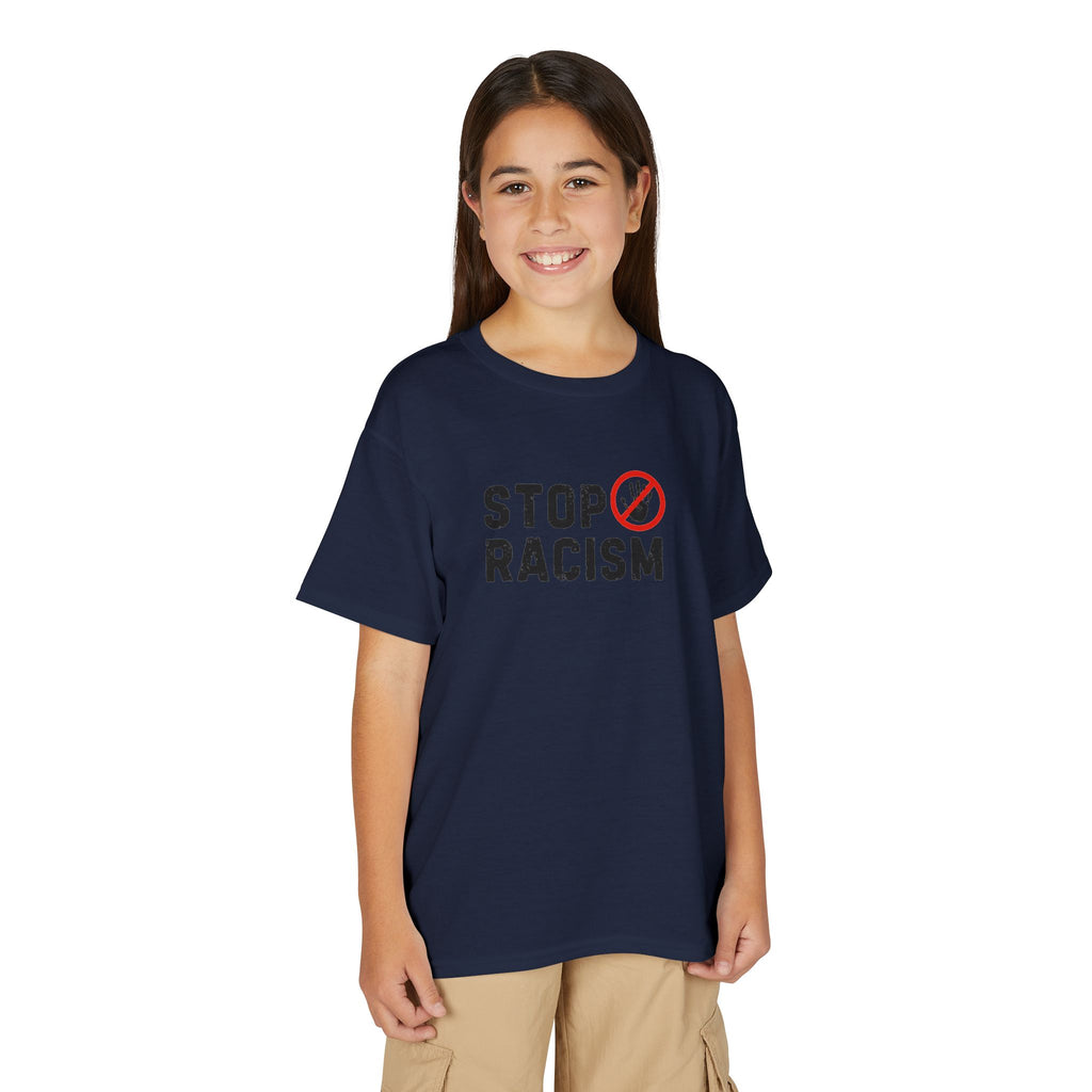 Youth T-Shirt — "Stop Racism" Anti-Racism Graphic Tee