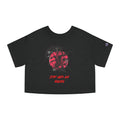 Cropped T-Shirt — "Stop Hate And Racism" Samurai Graphic