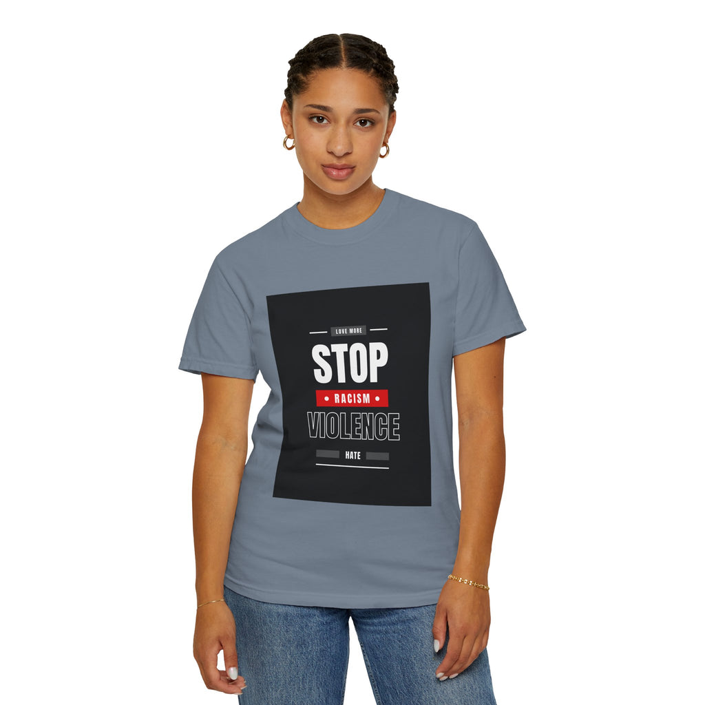 Stop Racism Stop Violence T-Shirt — Anti-Racism Protest Tee