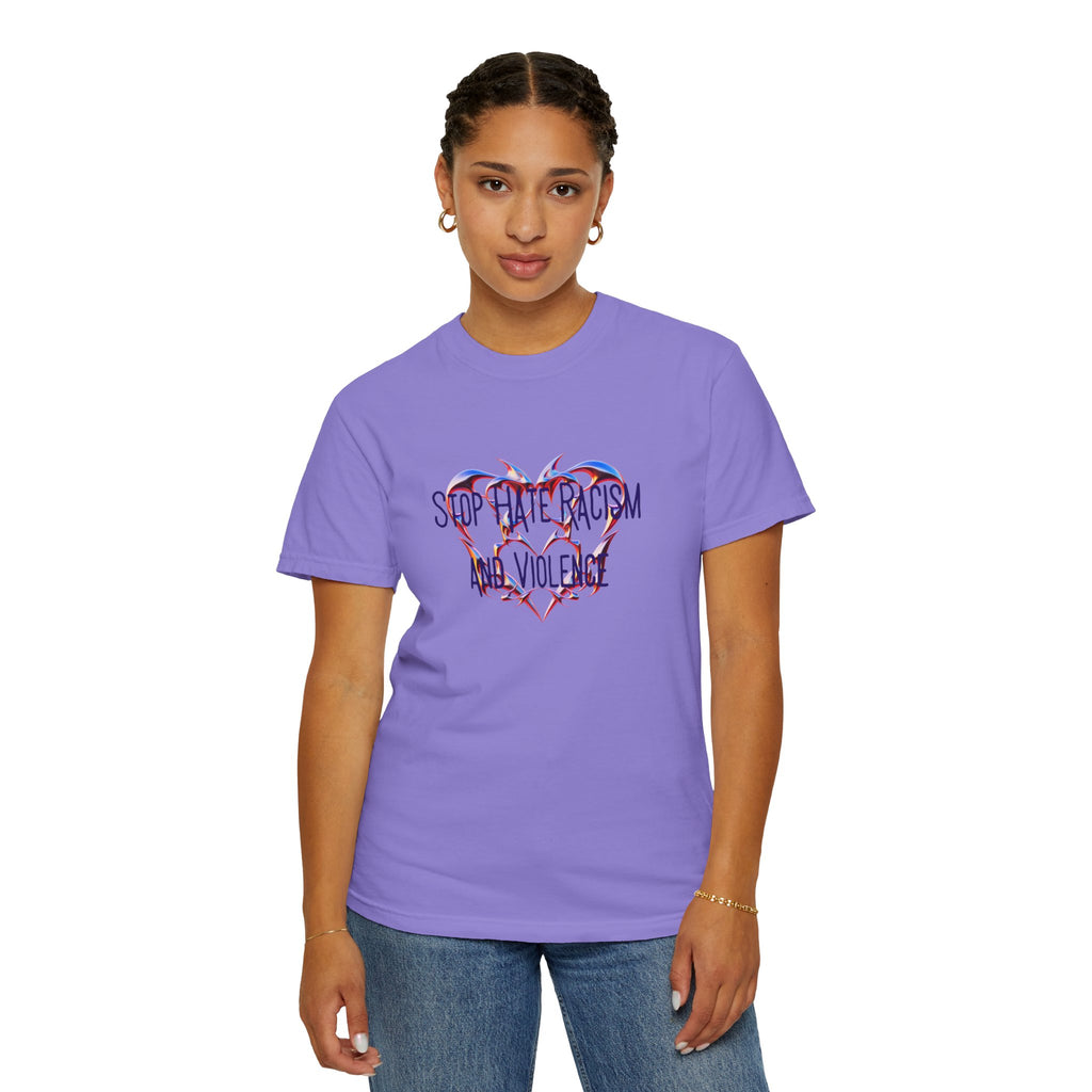 Stop the Racism and Violence Heart T-Shirt