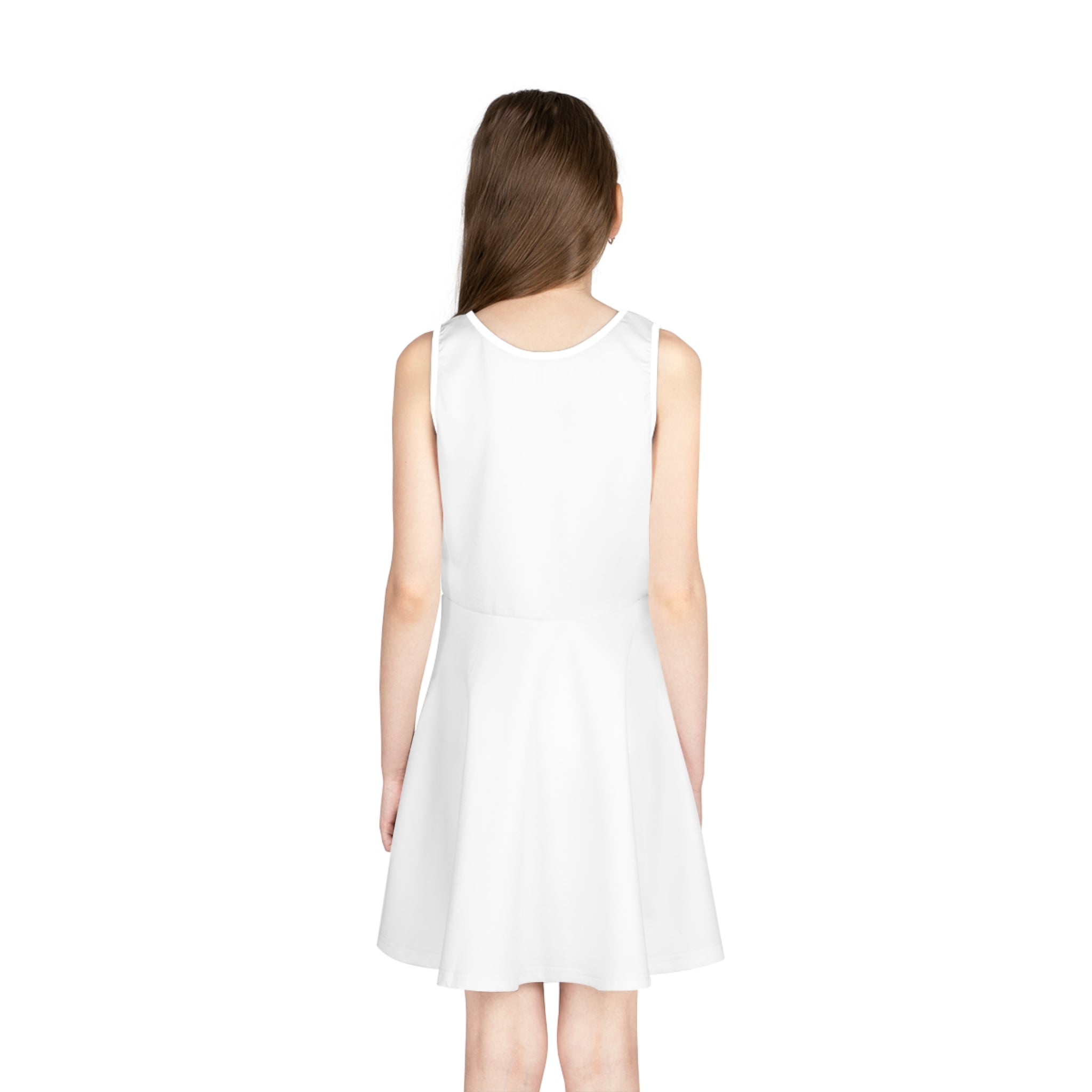 Girls' Strawberry Gift Sundress — "Love, Eat, Repeat" Graphic Dress