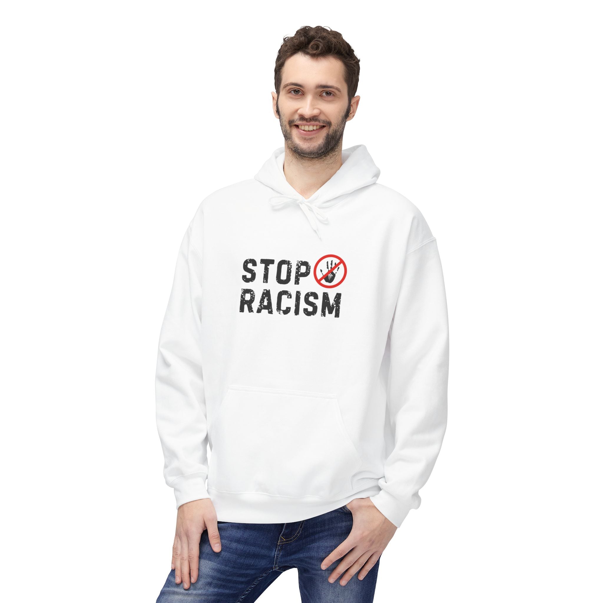 Stop Racism Hoodie — Anti-Racism Statement Pullover