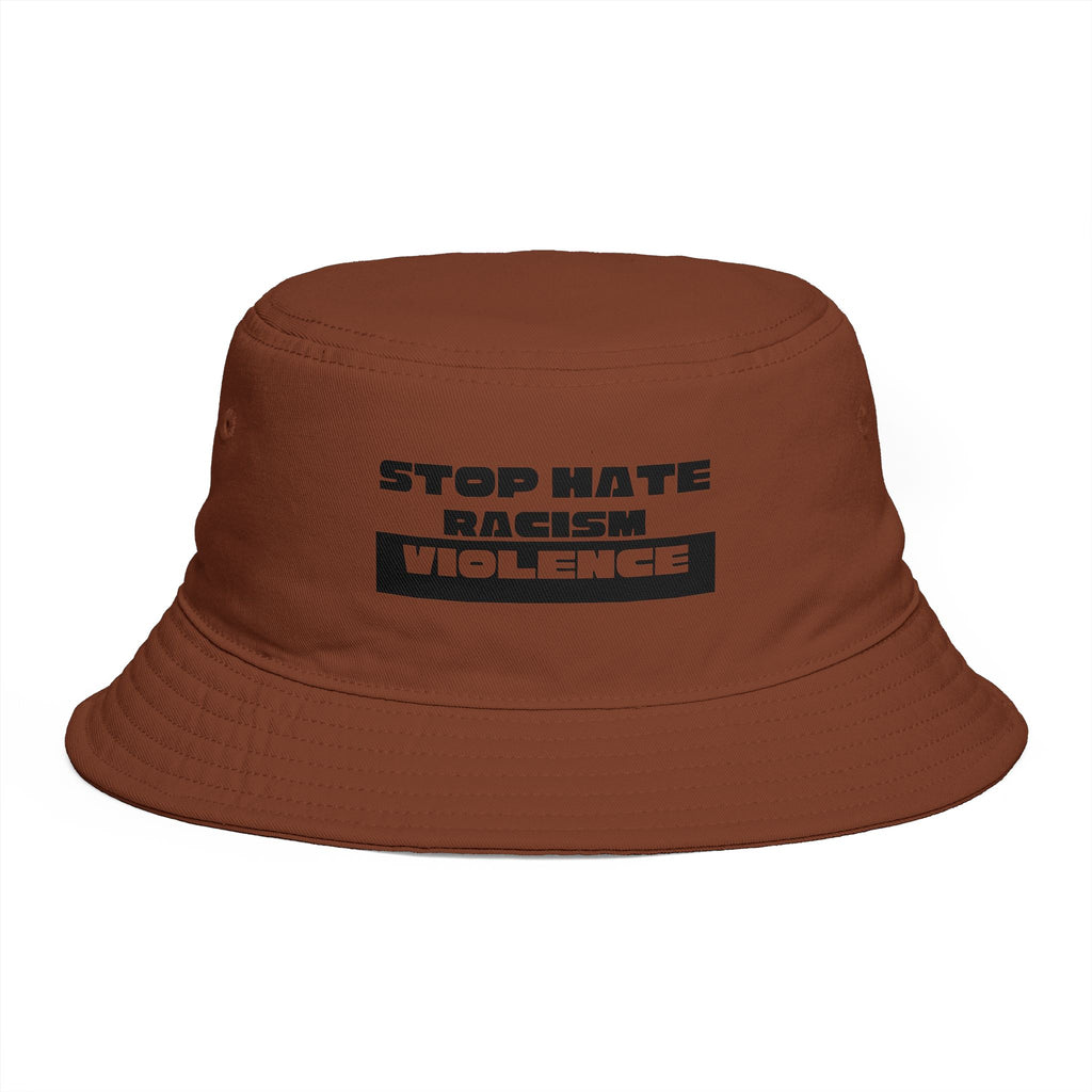 Bucket Hat - "Stop Hate Racism Violence" Anti-Racism Statement Hat