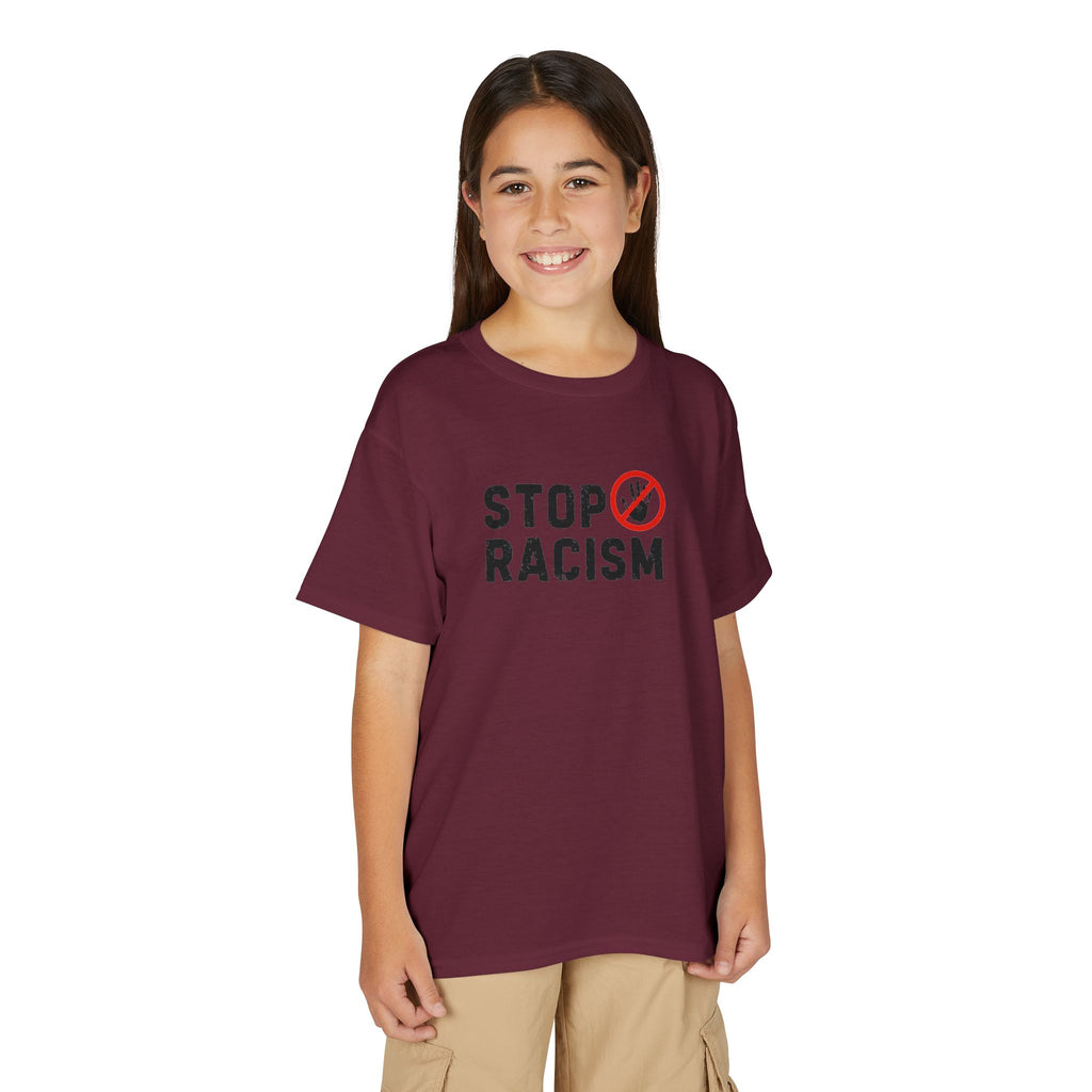 Youth T-Shirt — "Stop Racism" Anti-Racism Graphic Tee
