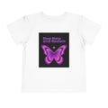 Stop Hate and Racism Toddler Tee — Purple Butterfly Anti-Racism Shirt
