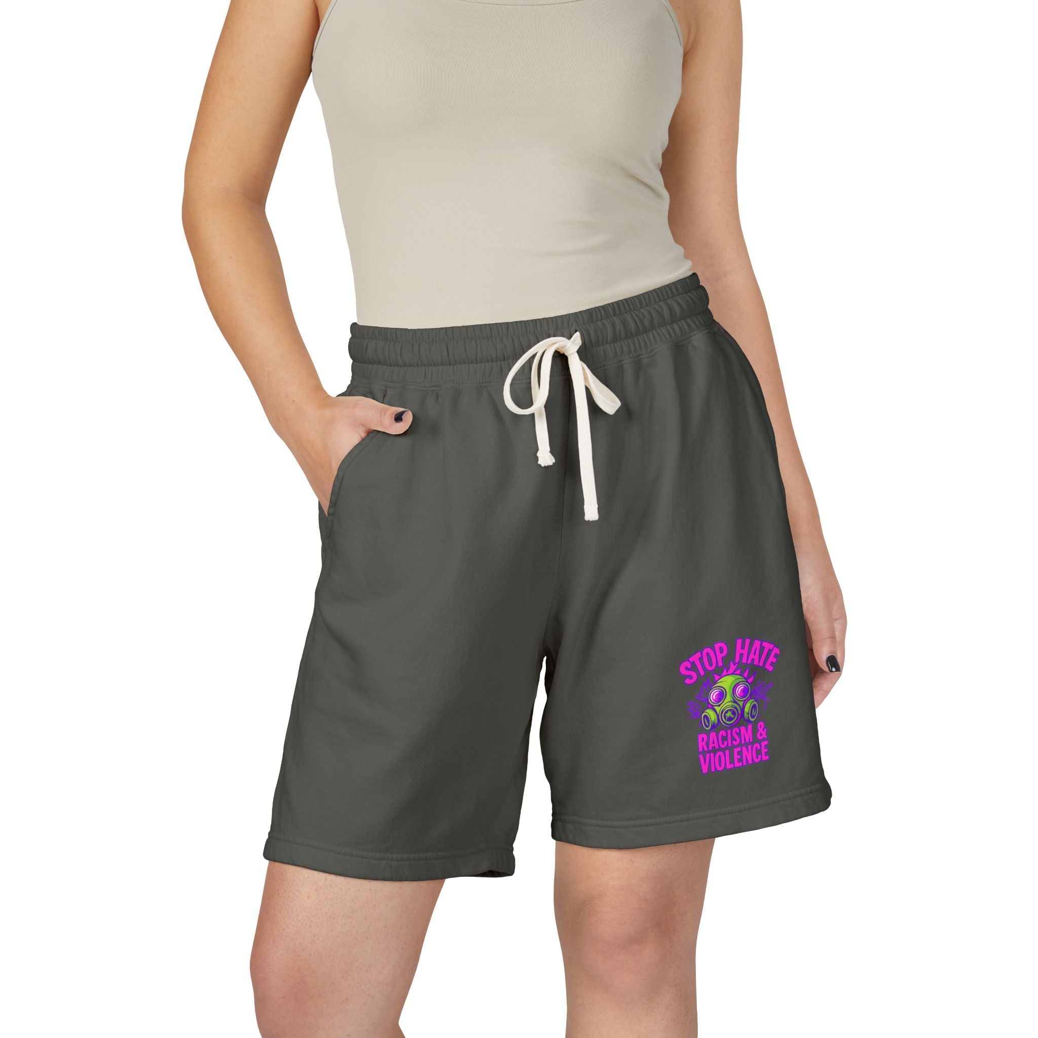 Lightweight Fleece Sweat Shorts — "Step Back Into Your Era" Retro Graphic