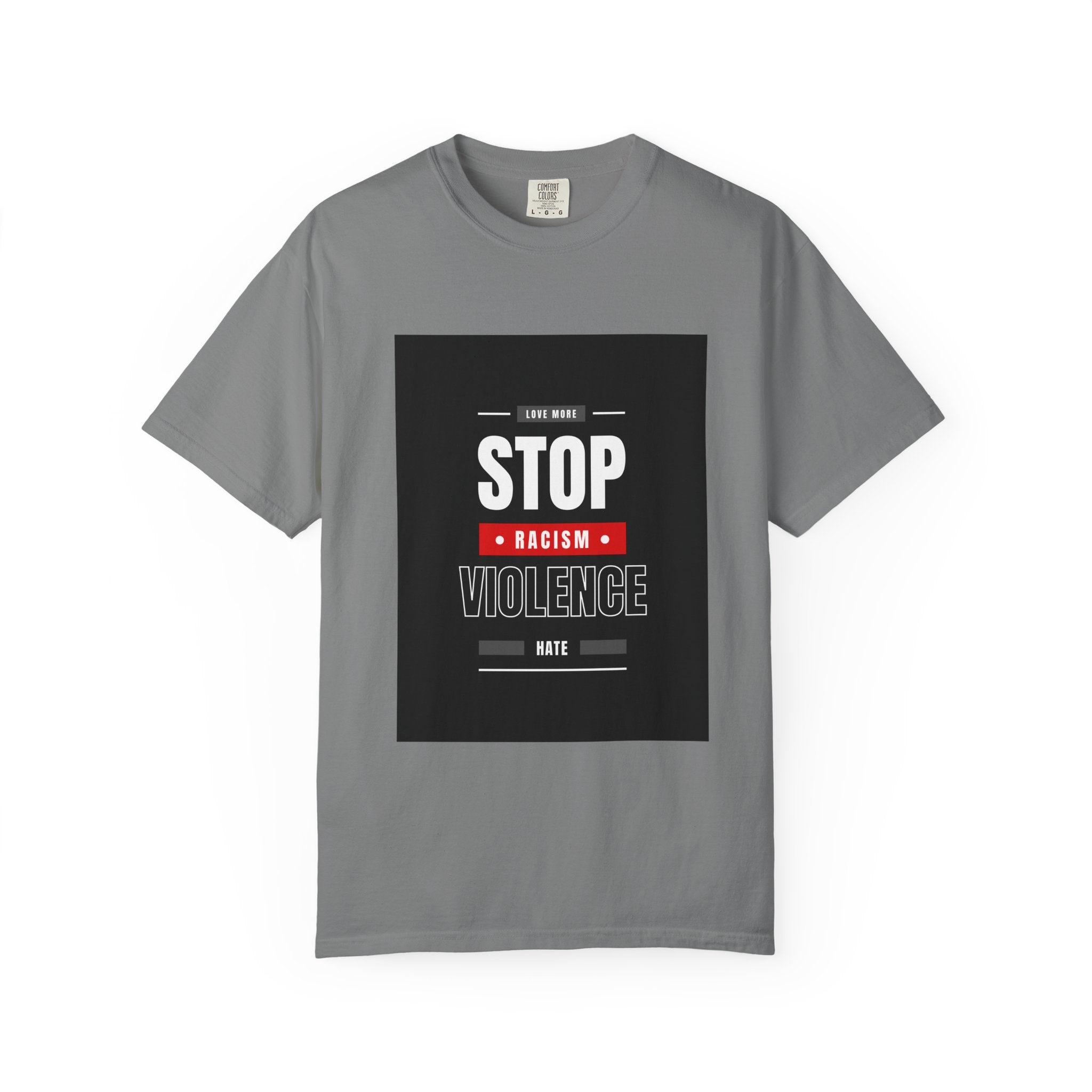 Stop Racism Stop Violence T-Shirt — Anti-Racism Protest Tee