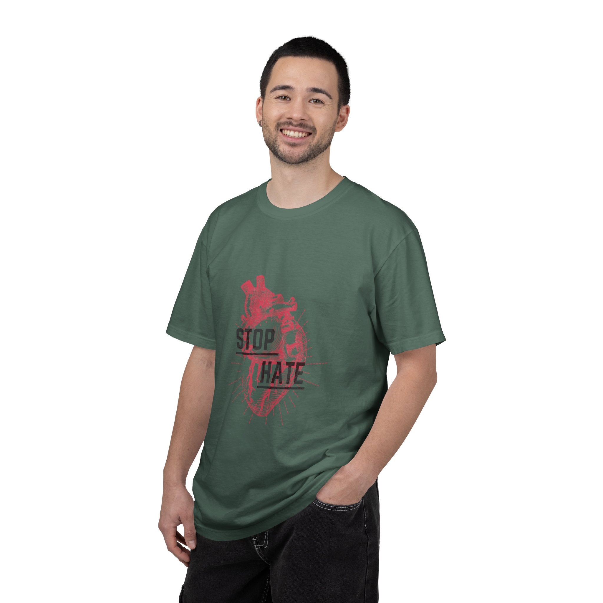 Stop Hate Heart T-Shirt — Anti-Hate Graphic Tee