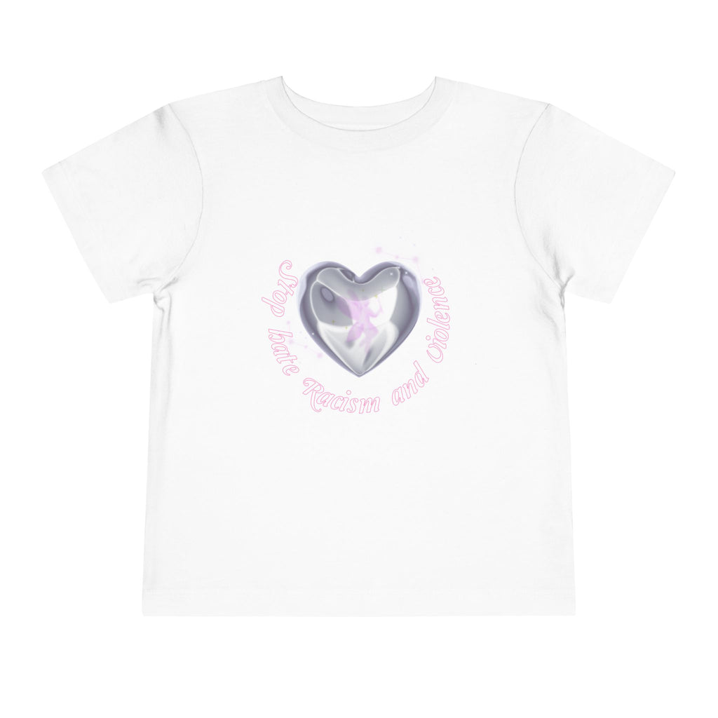 Toddler Tee — Cute Heart Unicorn "So Little, So Fierce and Magical"