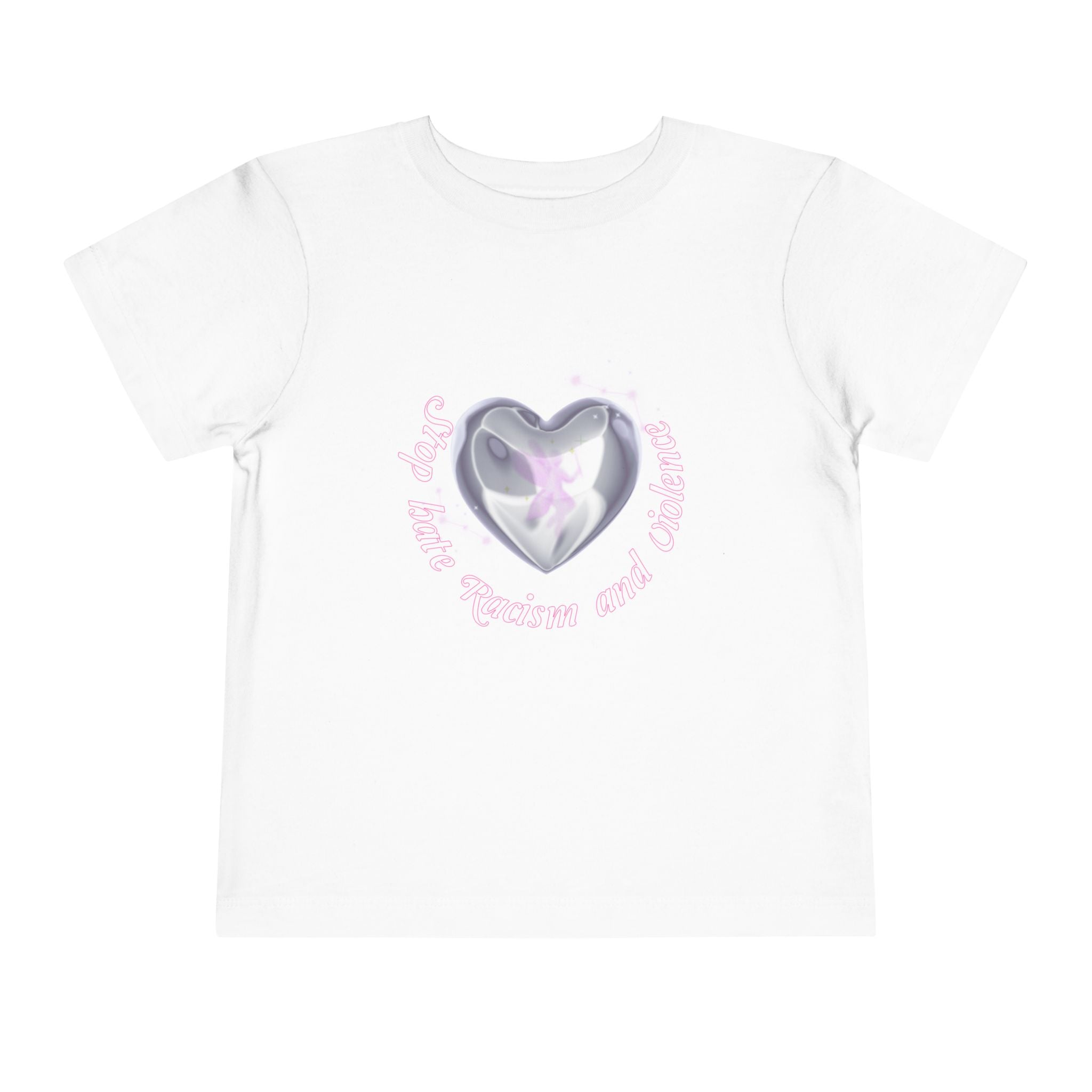 Toddler Tee — Cute Heart Unicorn "So Little, So Fierce and Magical"