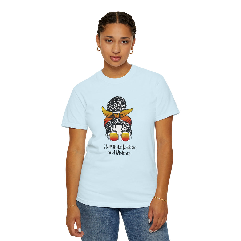 Stop Hate Racism and Violence T-Shirt — Empowering Anti-Racism Graphic Tee