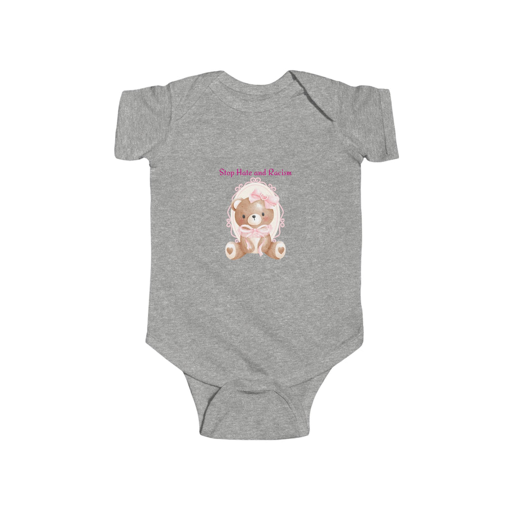 Baby Bodysuit - Cute Teddy Bear "Stay Cute and Sweet" Infant Onesie