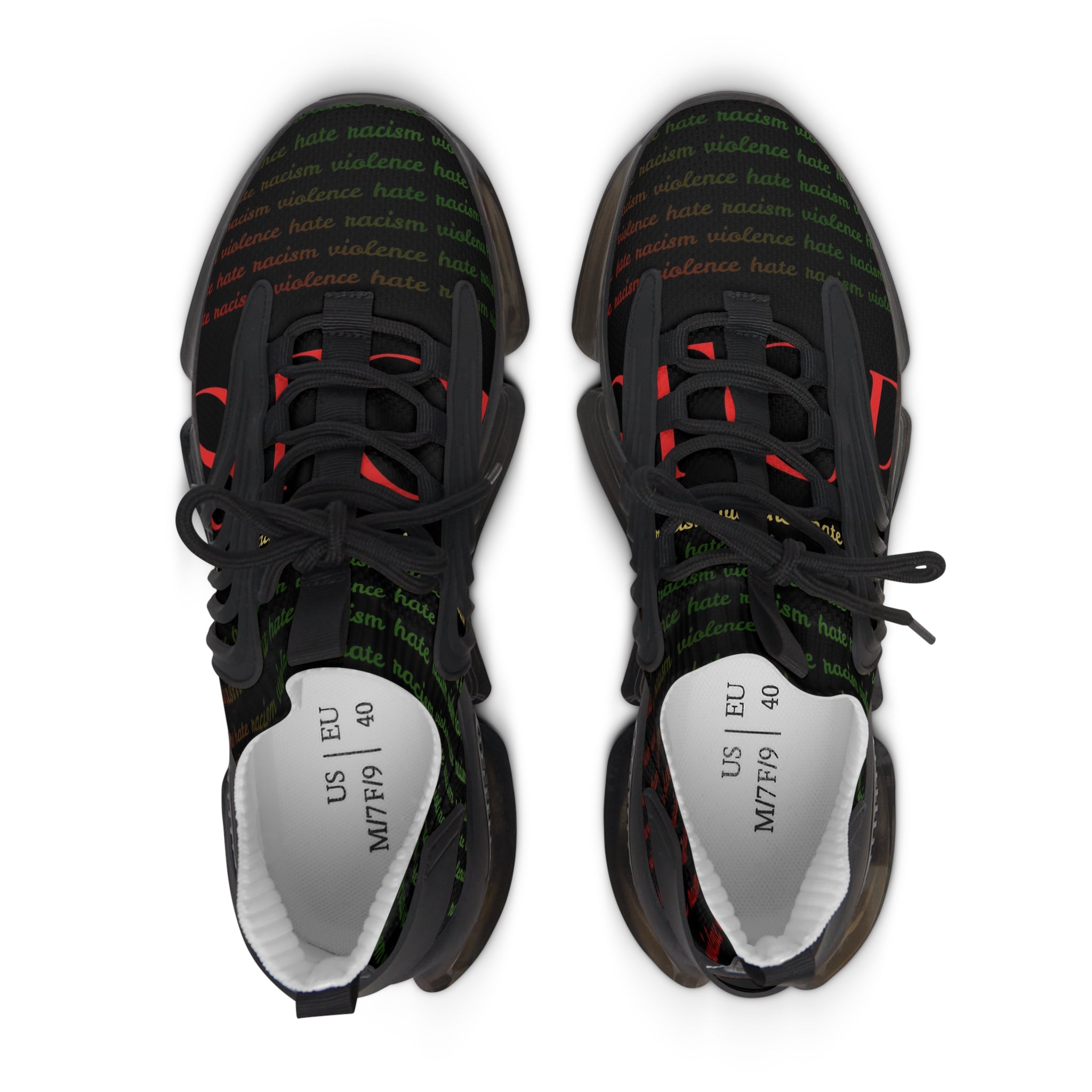 Women's Mesh Sneakers — Lightweight Breathable Athletic Shoe with Graphic Knit Design