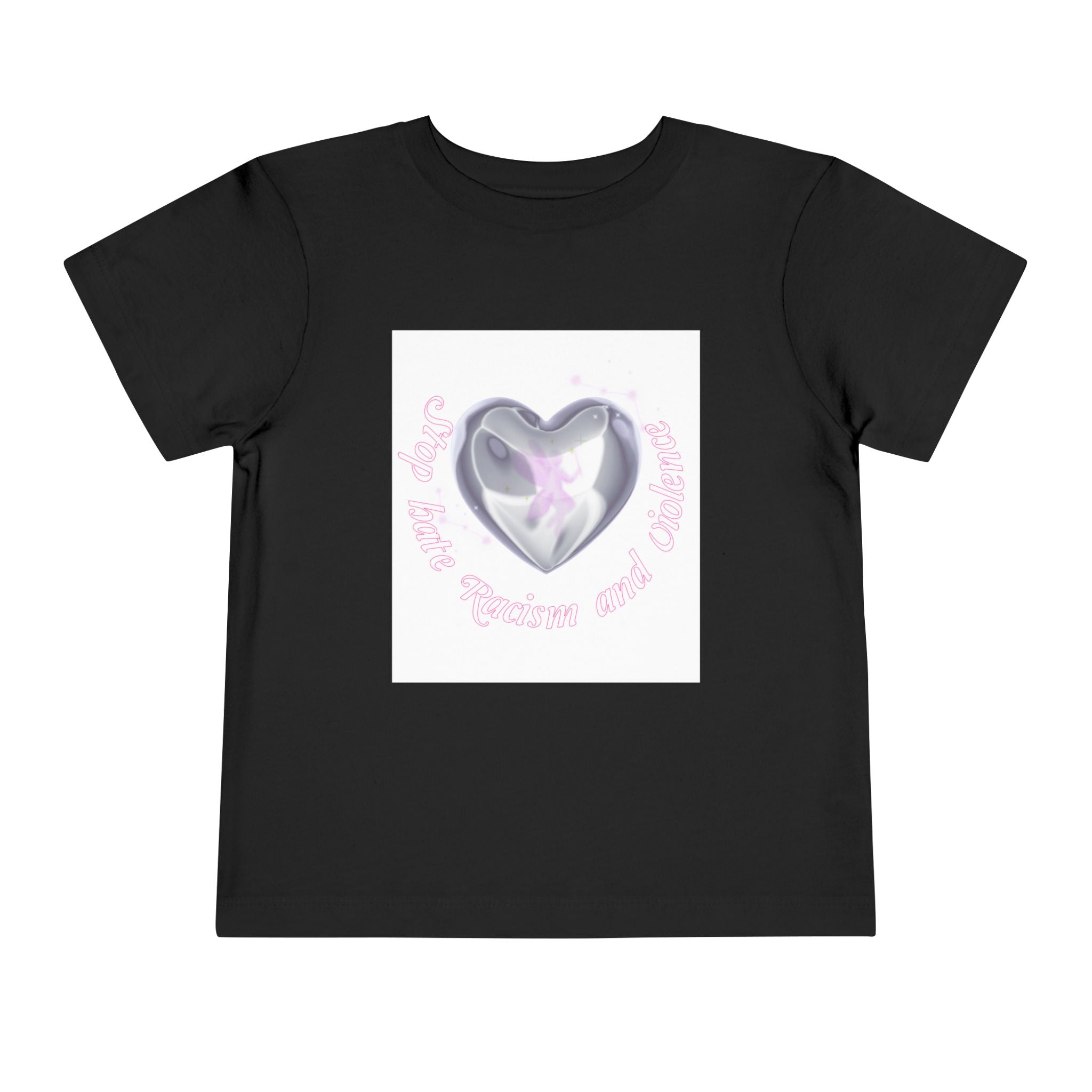 Toddler Tee — Cute Heart Unicorn "So Little, So Fierce and Magical"