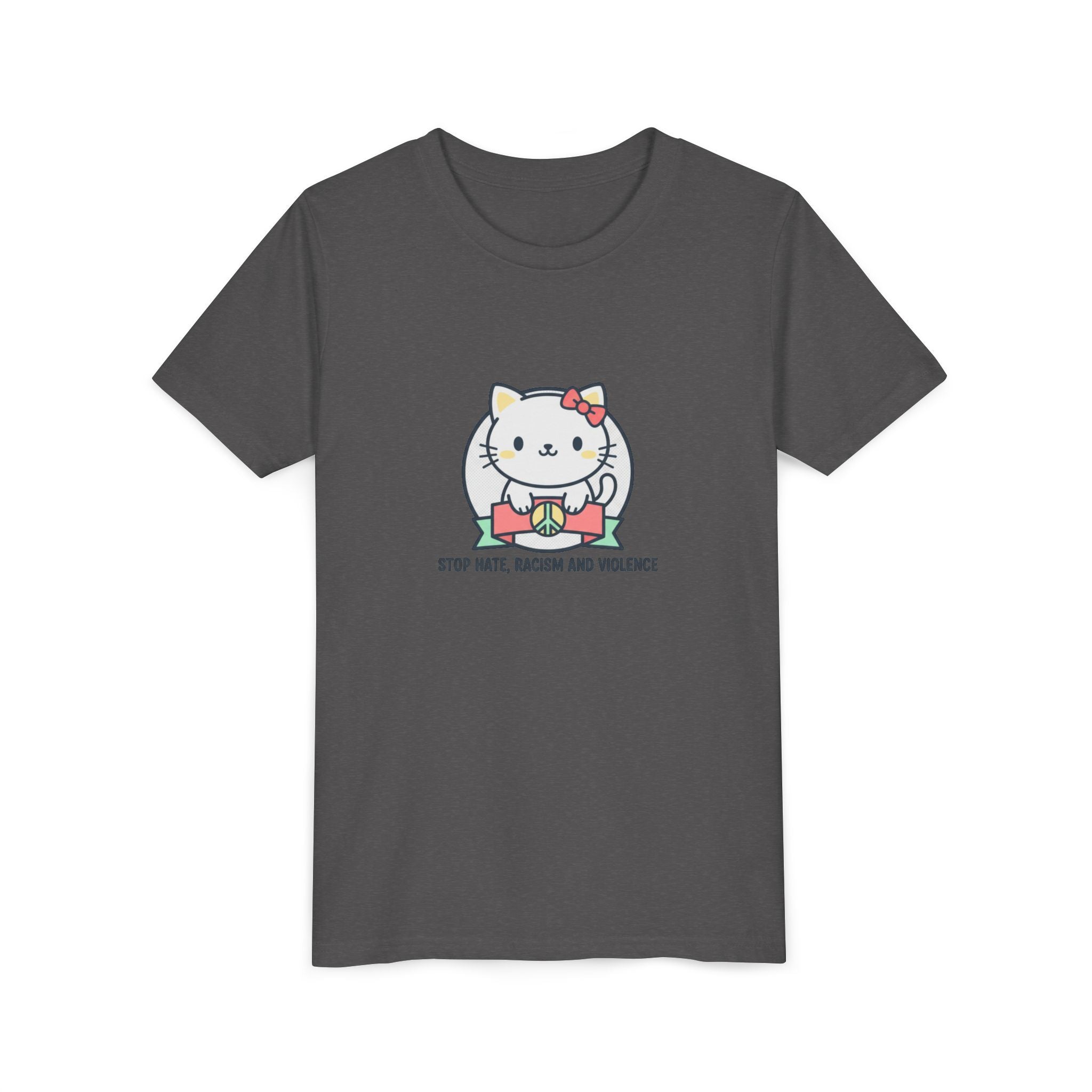 Youth Tee — HELLO KITTY STOP HATE RACISM VIOLENCE