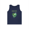 Stop Hate Skull Tank — Green Floral Skull Tank Top