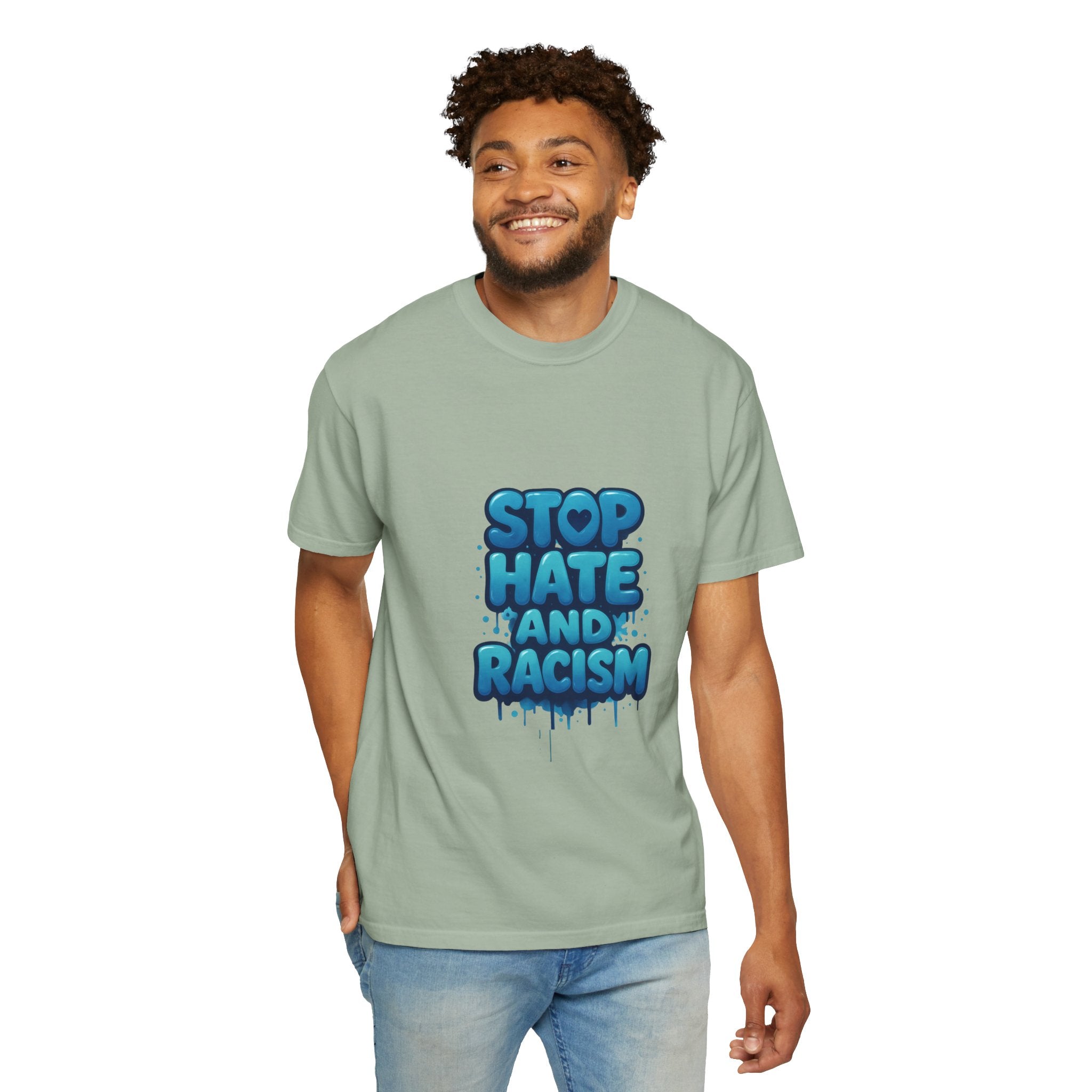 Stop Hate and Racism T-Shirt — Bold Anti-Racism Graphic Tee