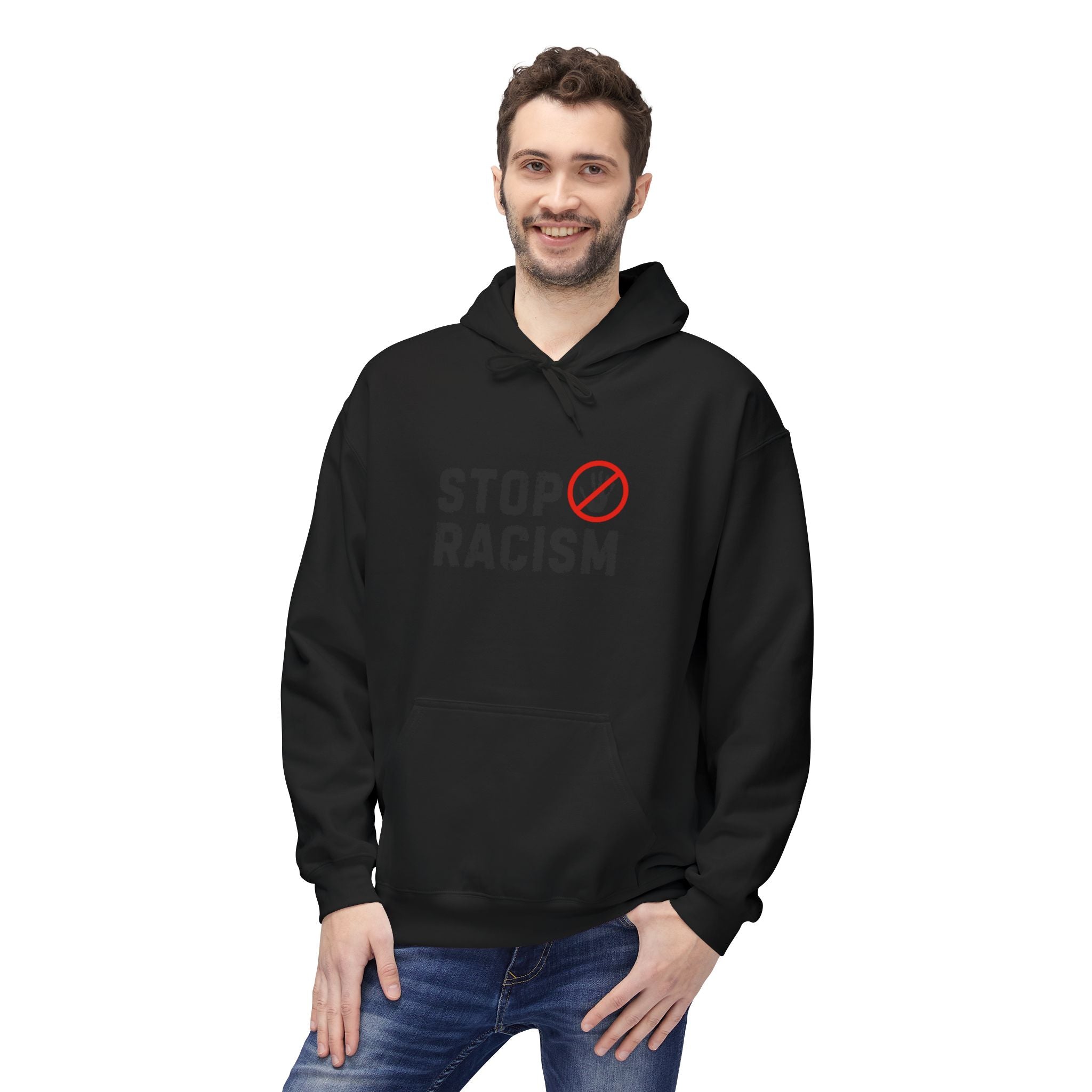Stop Racism Hoodie — Anti-Racism Statement Pullover