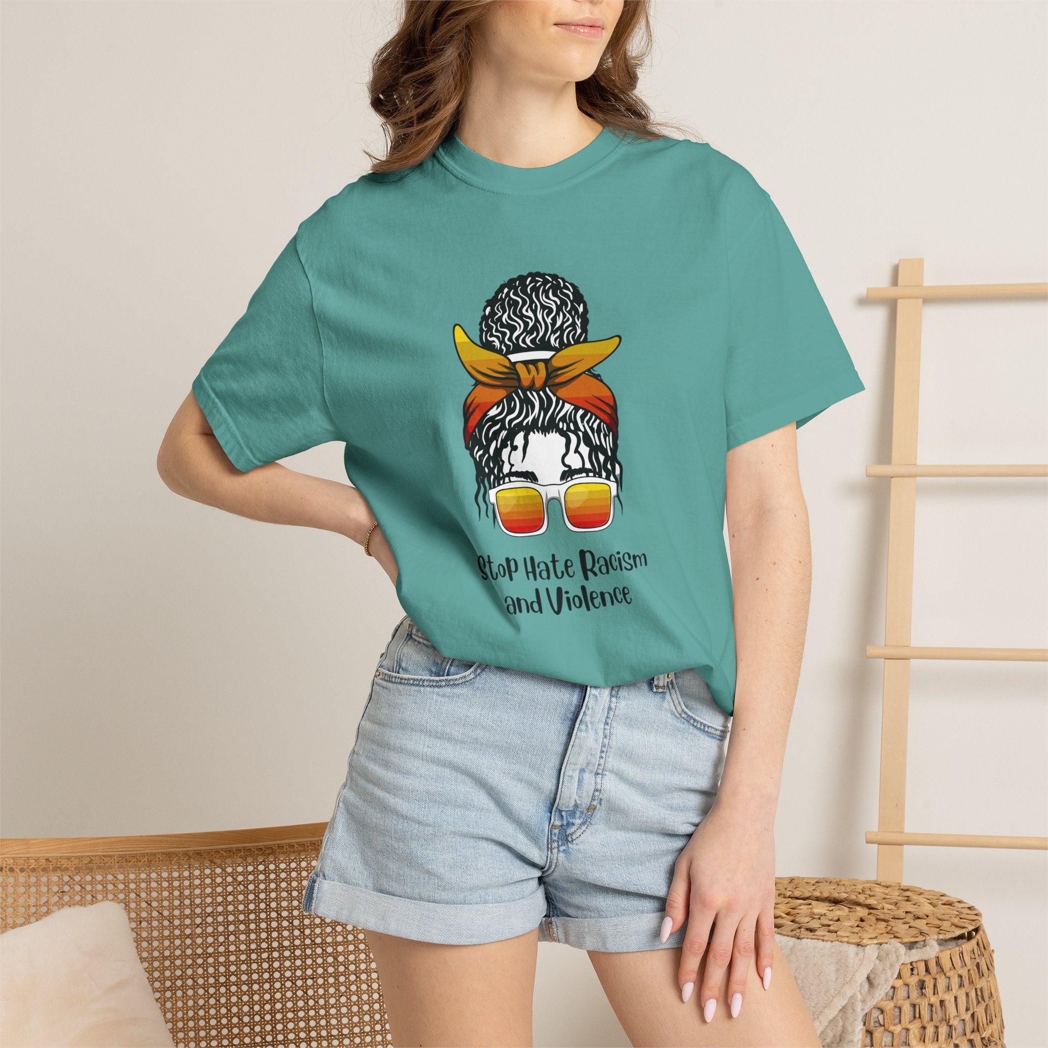 Stop Hate Racism and Violence T-Shirt — Empowering Anti-Racism Graphic Tee