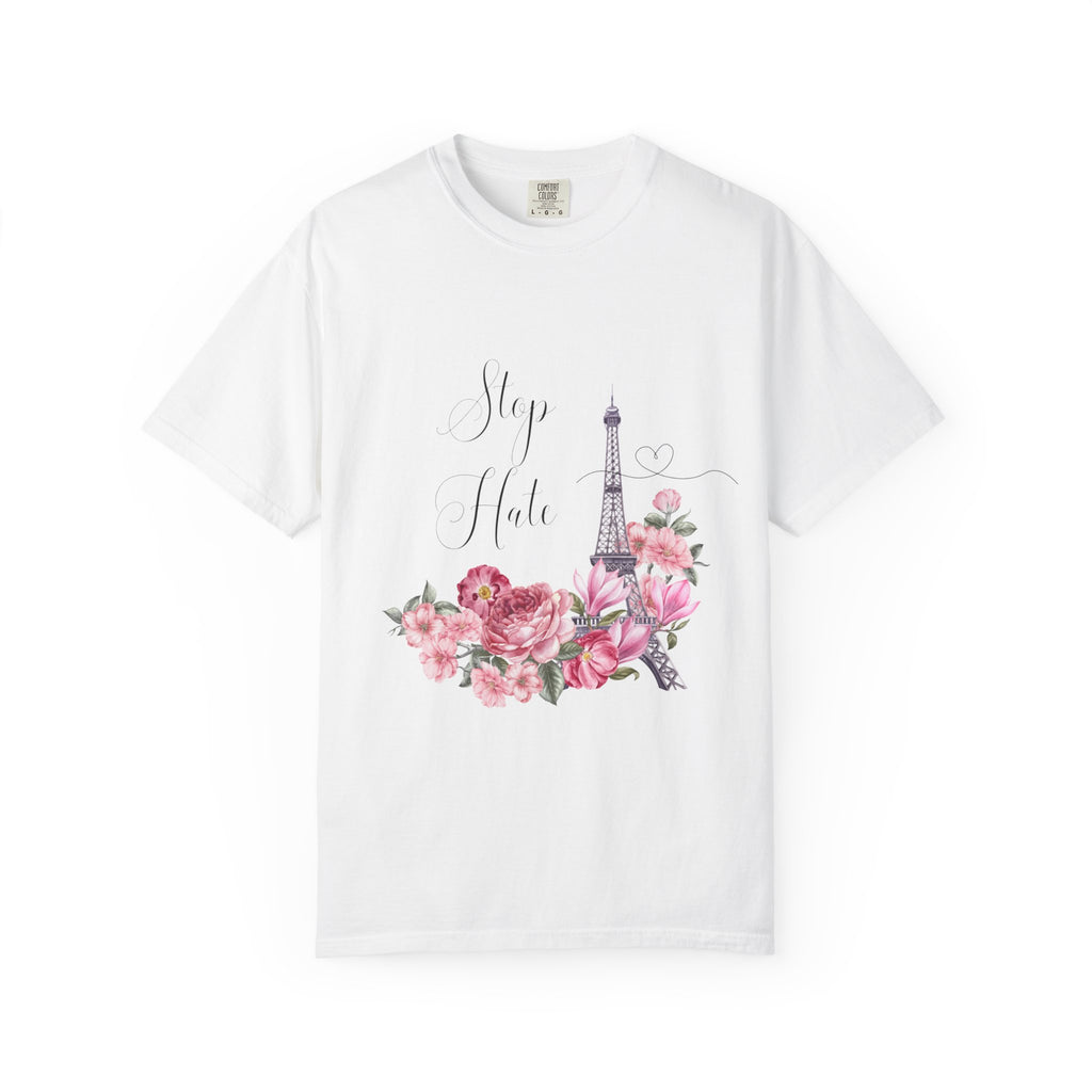 Paris Floral 'Stay Awhile' T-Shirt