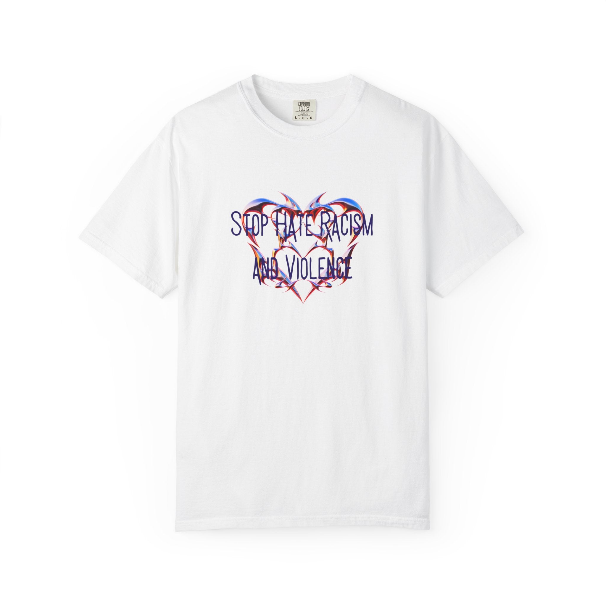 Stop the Racism and Violence Heart T-Shirt
