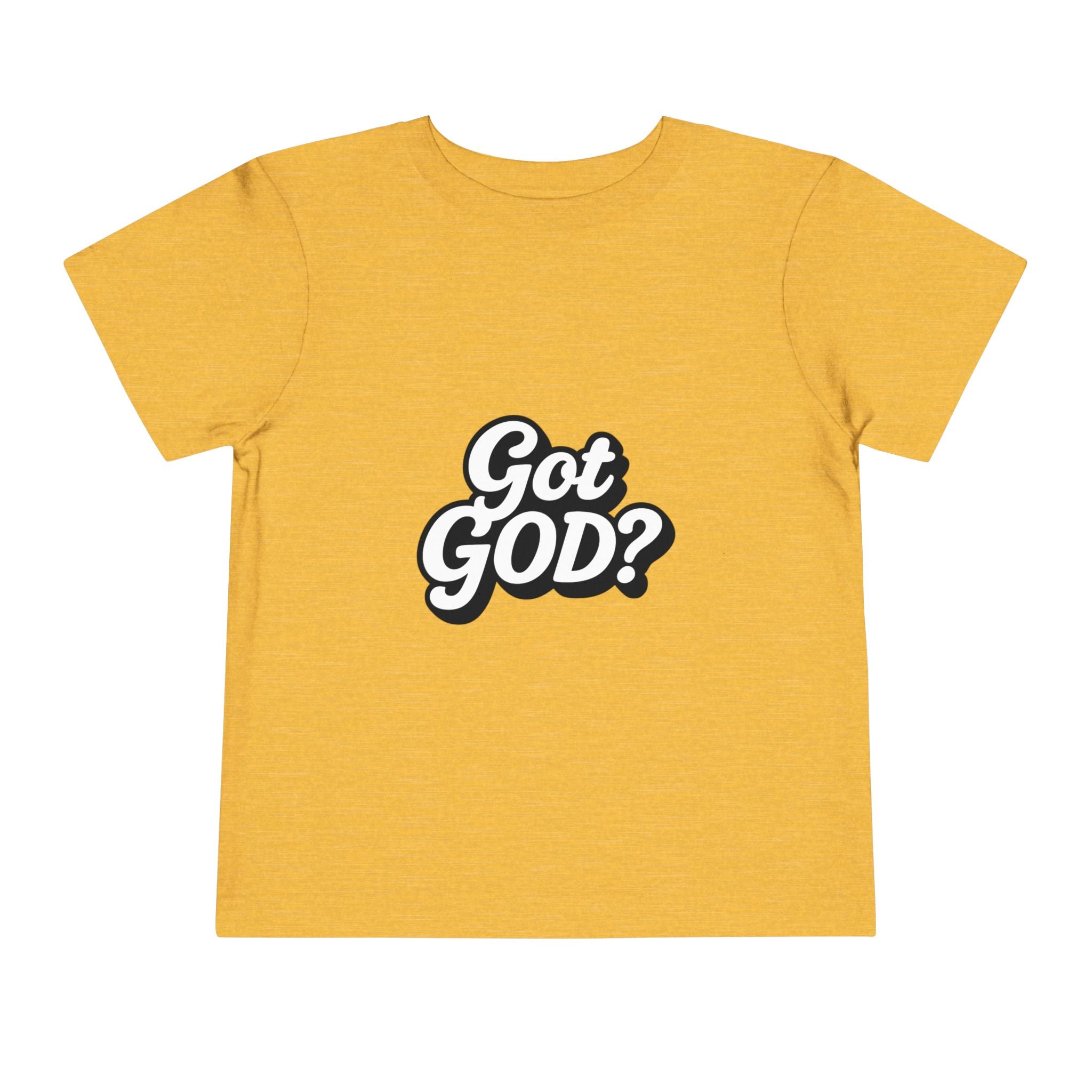Toddler Tee — "Got GOD?" Christian Graphic Shirt for Kids