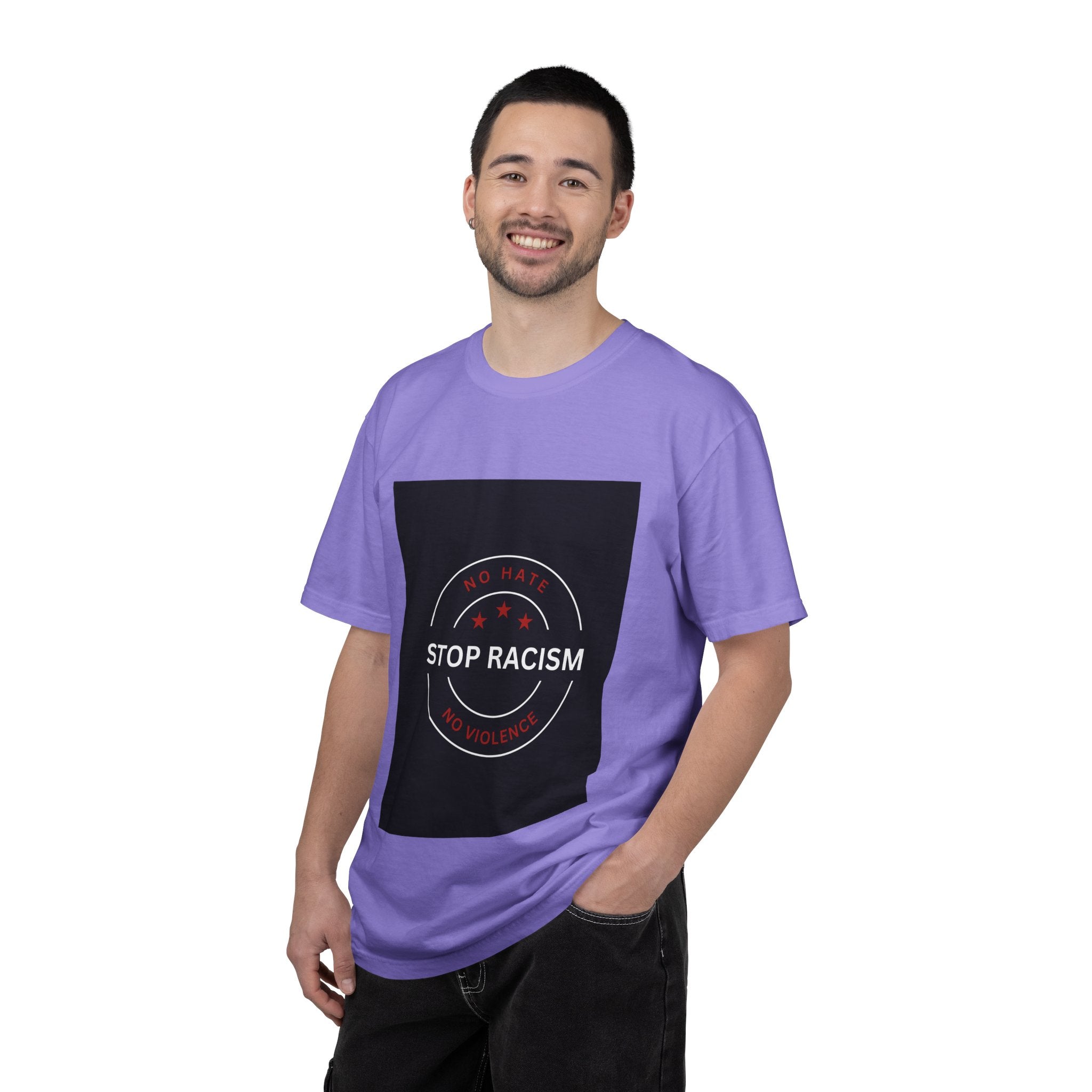 Stop Racism T-Shirt — 'No Hate No Violence' Social Justice Tee