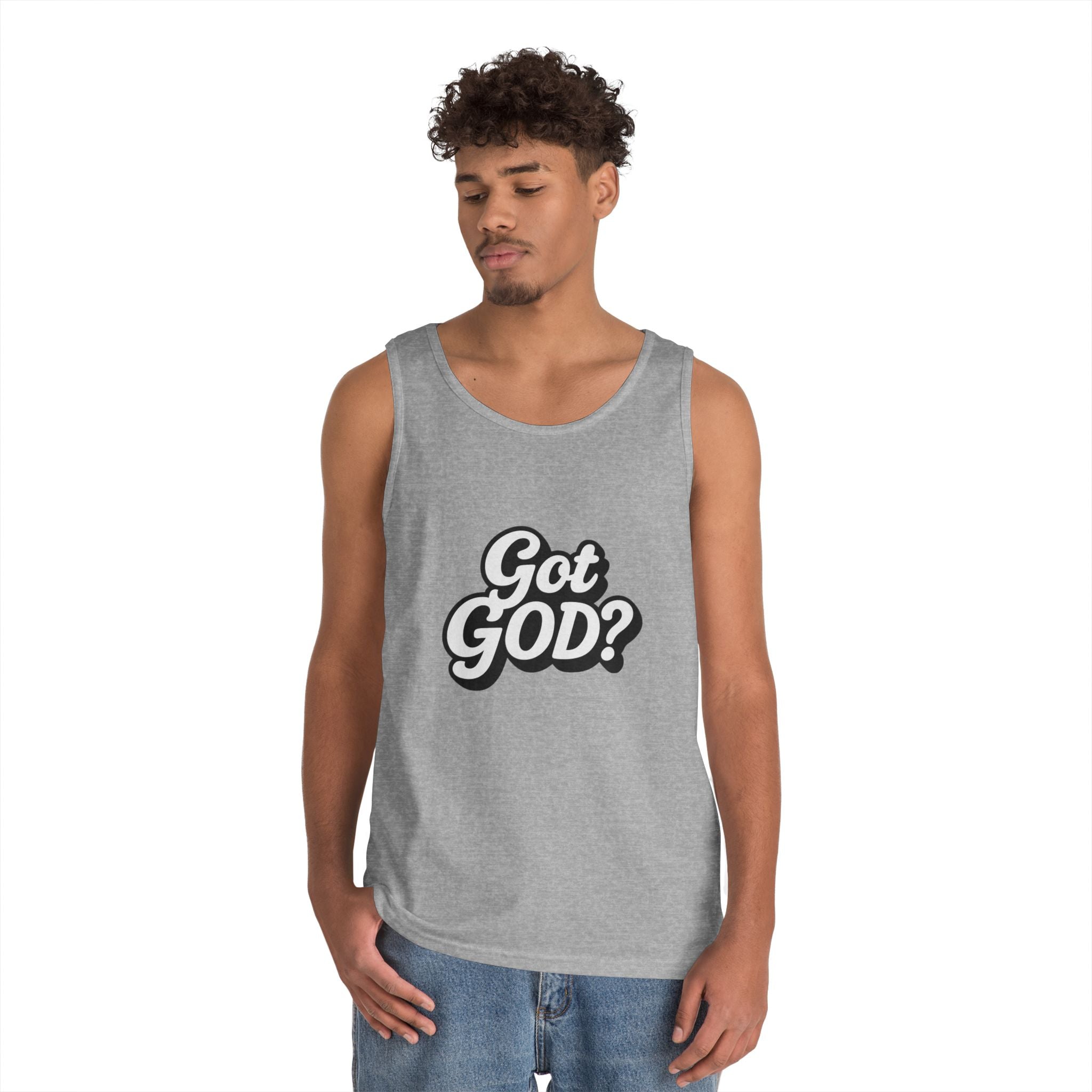Got God? Tank Top — Retro Script Faith Graphic Tank
