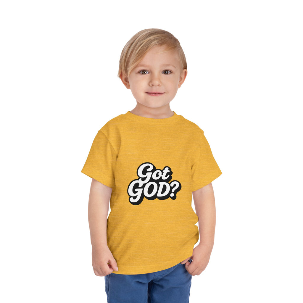 Toddler Tee — "Got GOD?" Christian Graphic Shirt for Kids