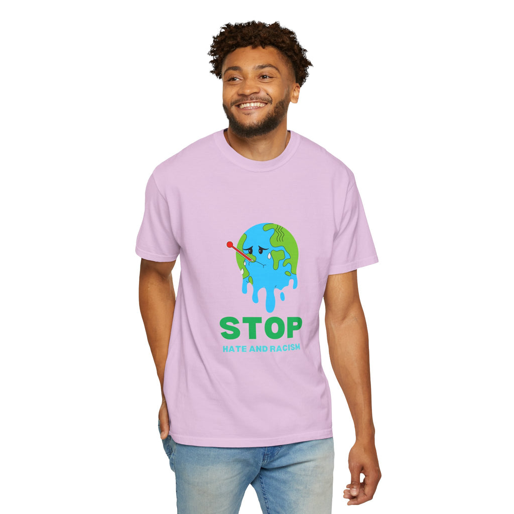Stop Hate and Racism T-Shirt — Anti-Racism Earth Graphic Tee