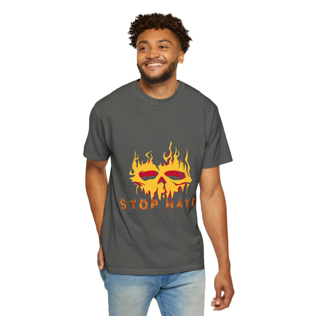 Stop Hate Flame Mask T-Shirt