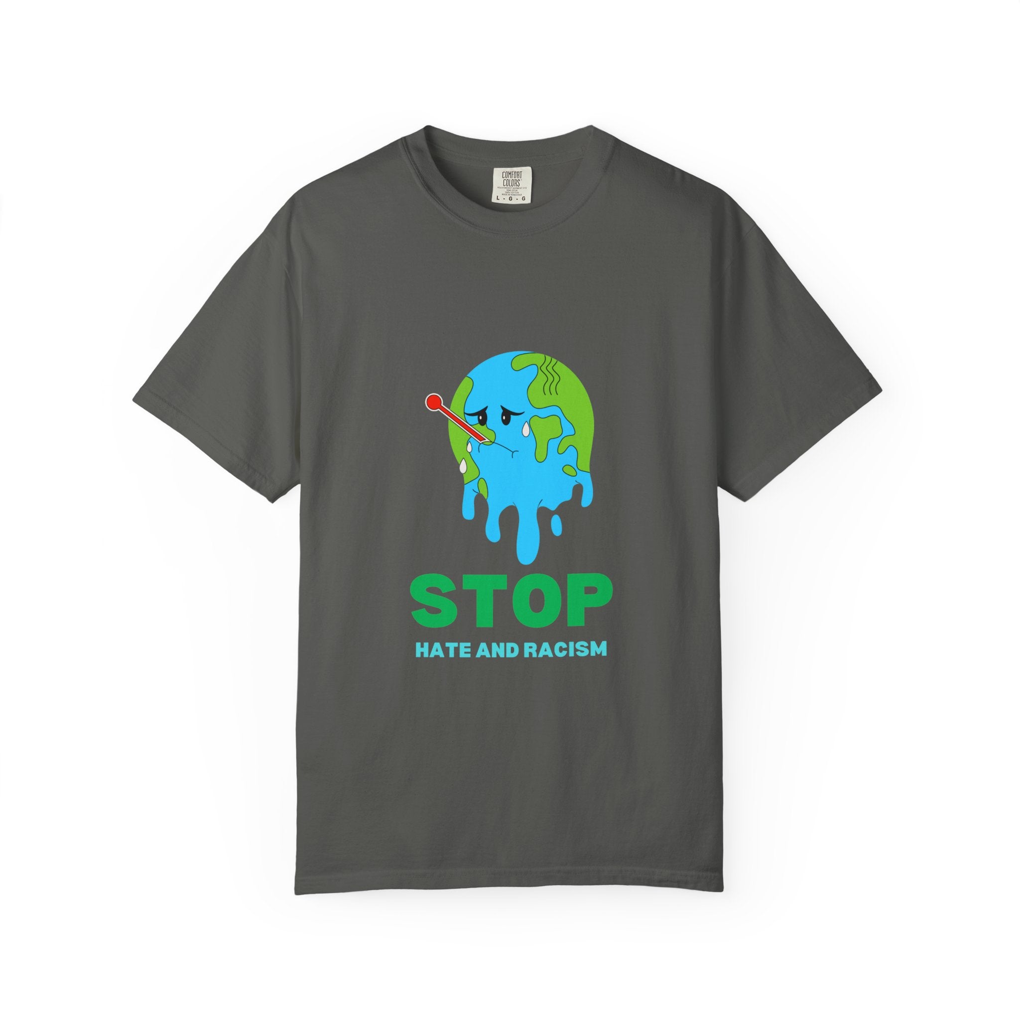 Stop Hate and Racism T-Shirt — Anti-Racism Earth Graphic Tee
