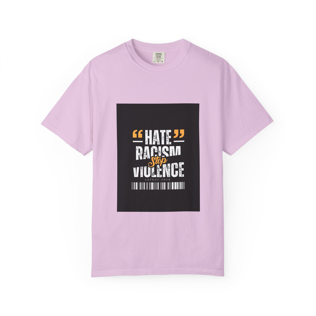 Anti-Racism T-Shirt — "Hate Racism Stop Violence" Graphic Tee