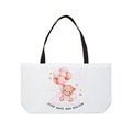 Weekender Tote Bag — Cute Teddy Balloon Design “Stop Hate and Racism”