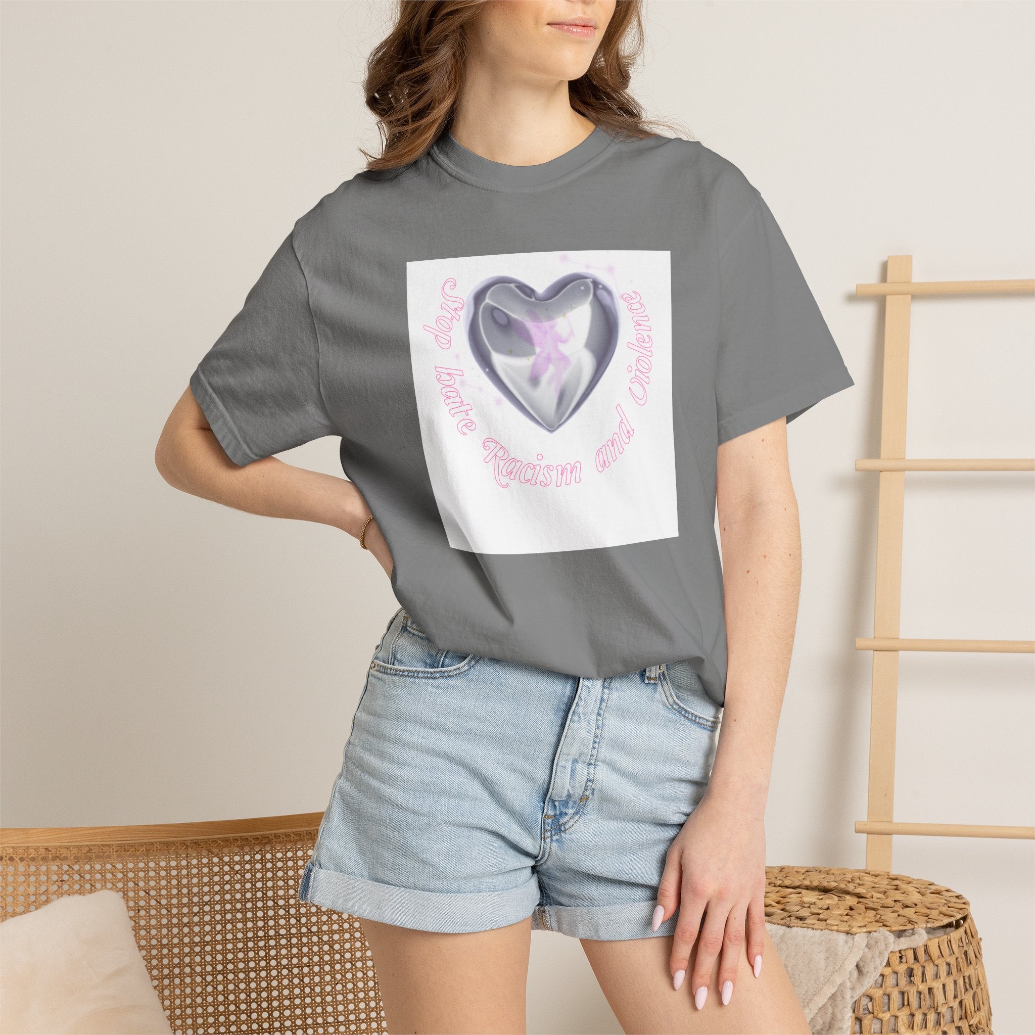 Heart Butterfly Tee — "Love, Hope, Passion and Patience" Graphic T-Shirt