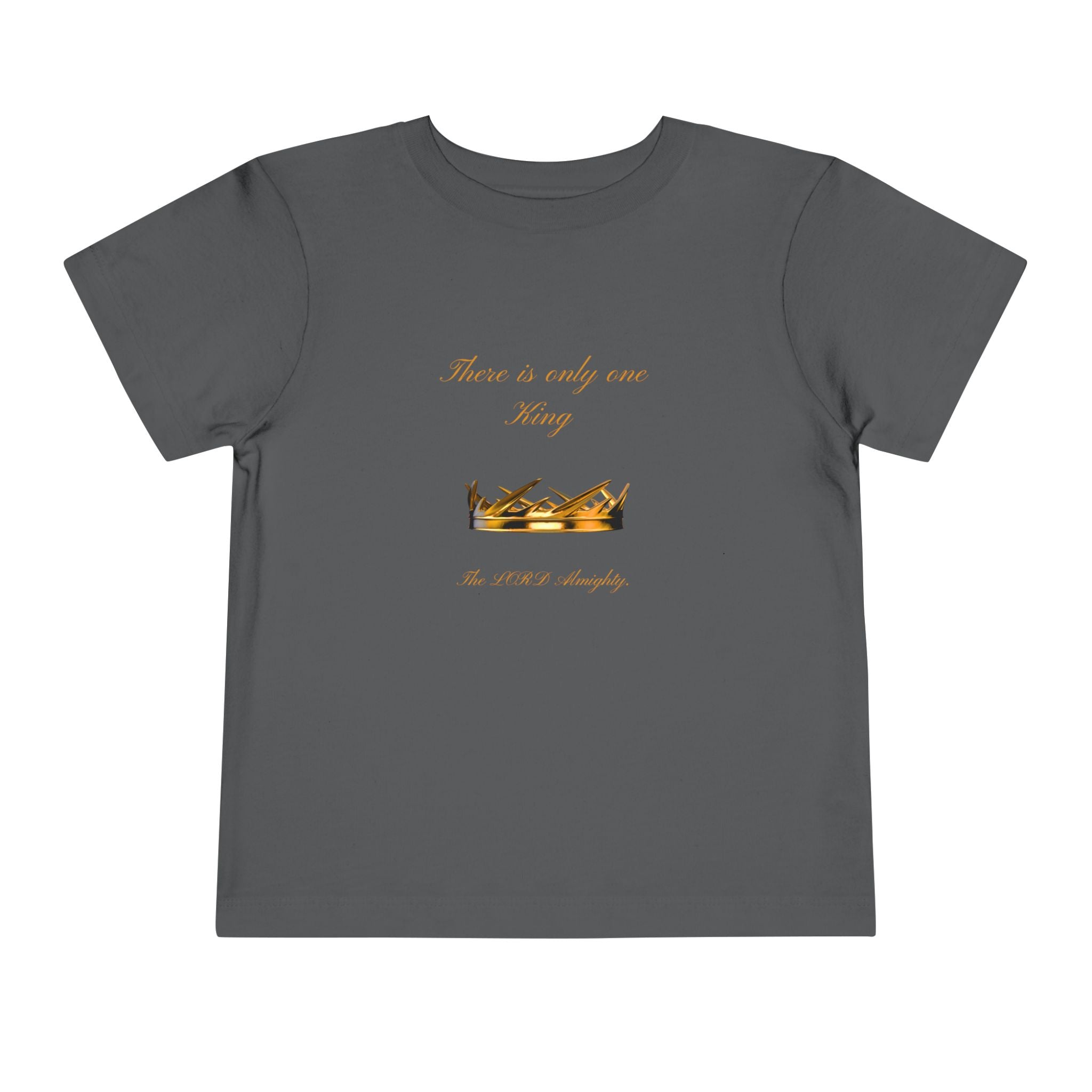 Toddler Tee - 'There is only one King' Crown Christian Baby Shirt