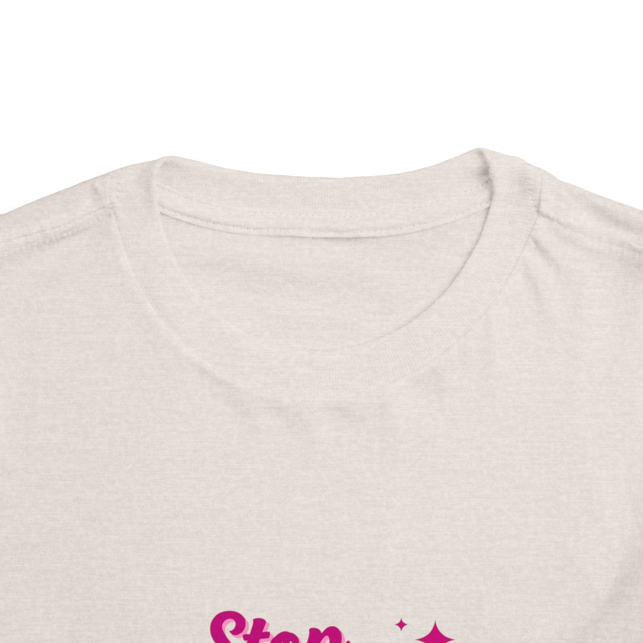 Toddler Tee "Stop Hate and Racism" — Pink Social Justice Kids Shirt