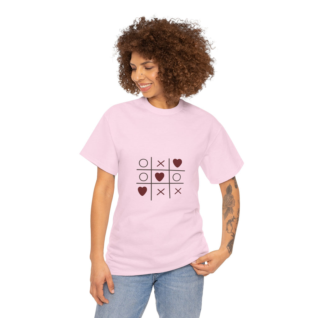 Tic Tac Toe Hearts T-Shirt — Cute Valentine’s Day Graphic Tee