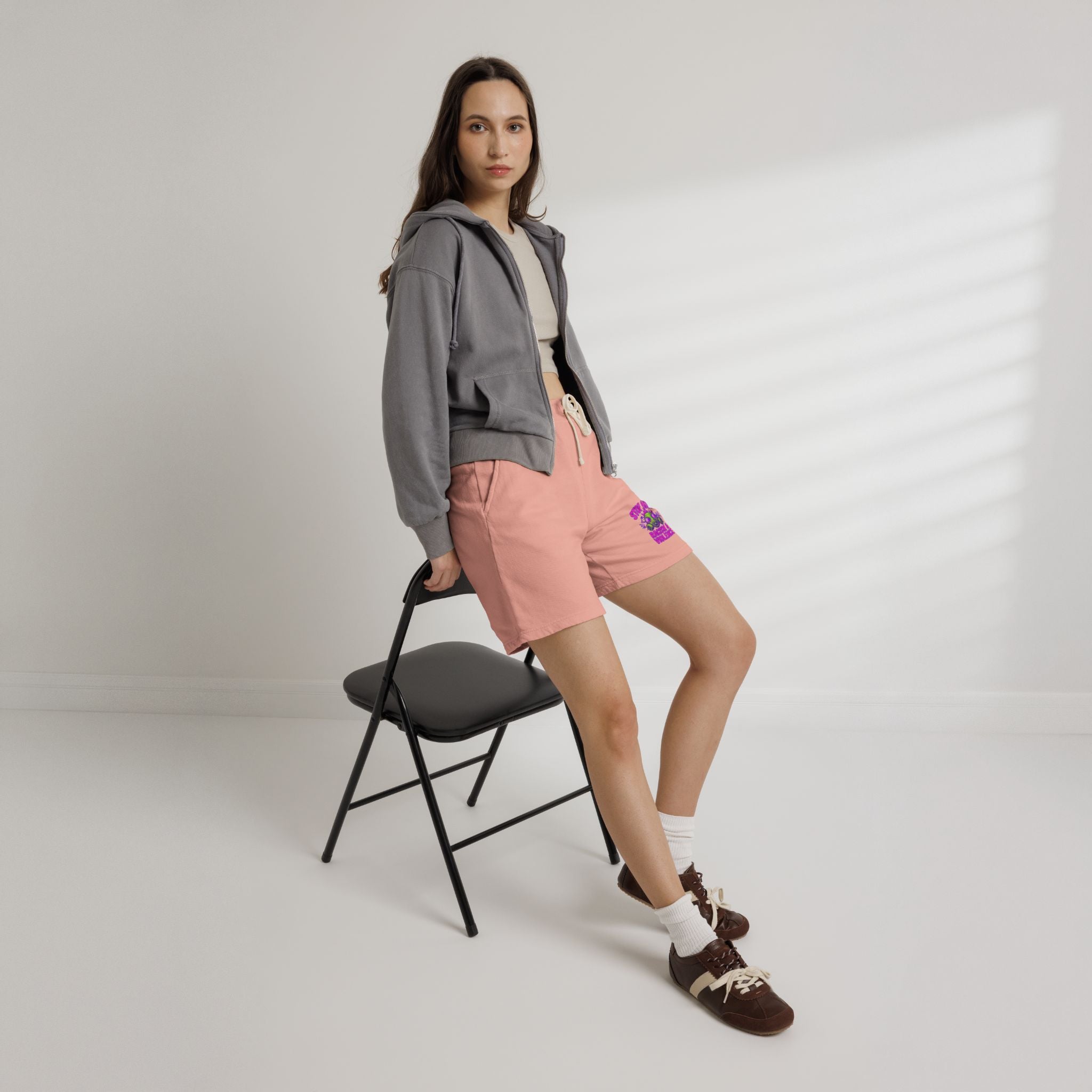 Lightweight Fleece Sweat Shorts — "Step Back Into Your Era" Retro Graphic