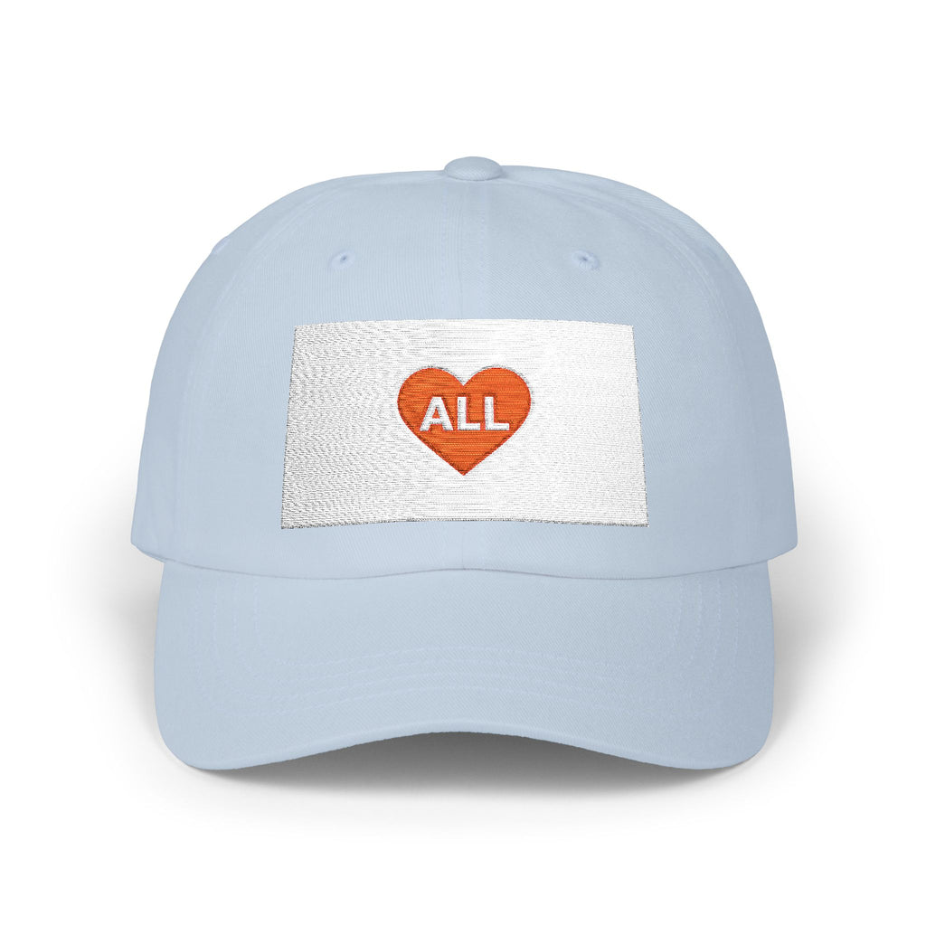 Dad Cap — Red Heart "ALL" Embroidered Baseball Hat